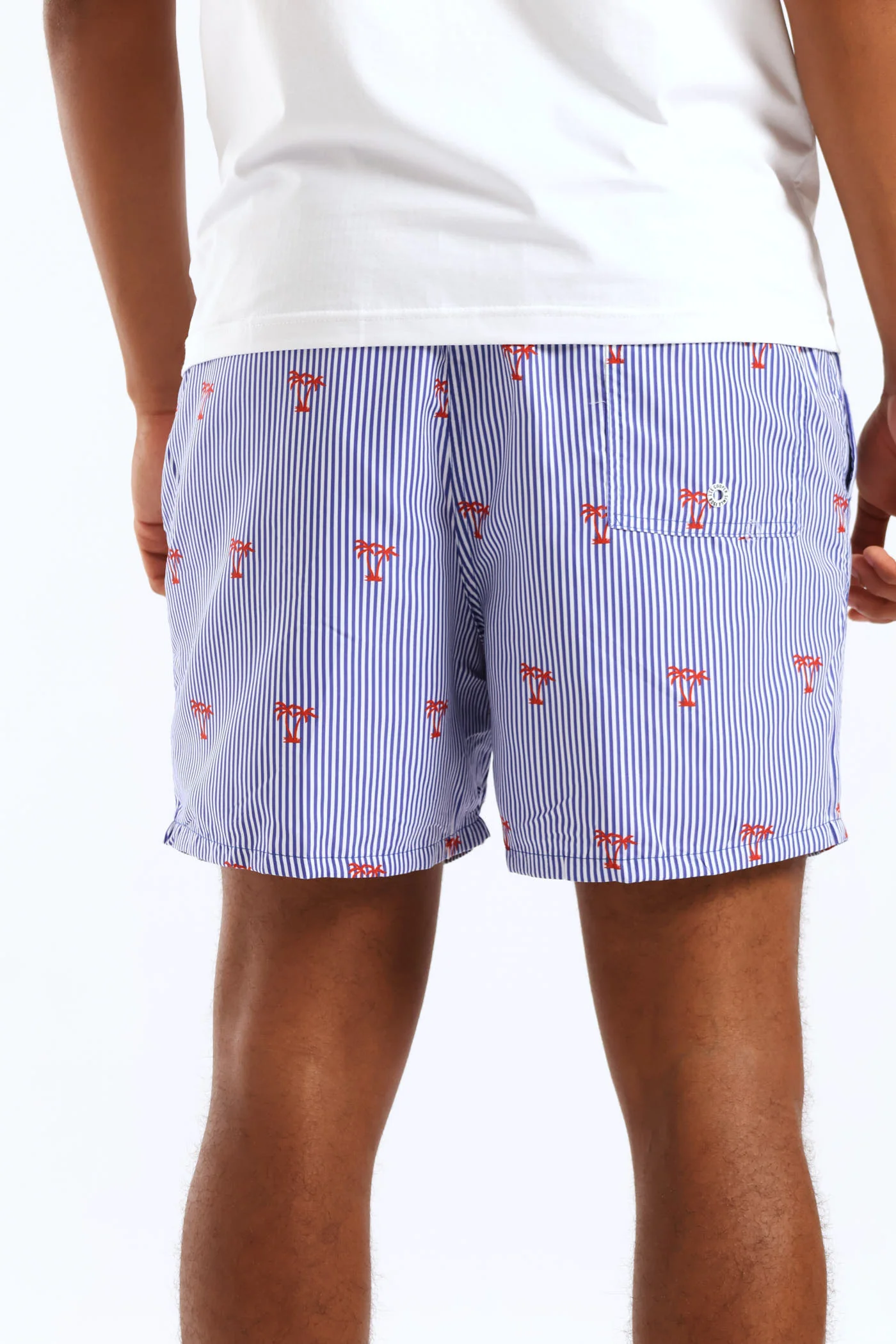 Striped Swim Short - Blue - Image 4