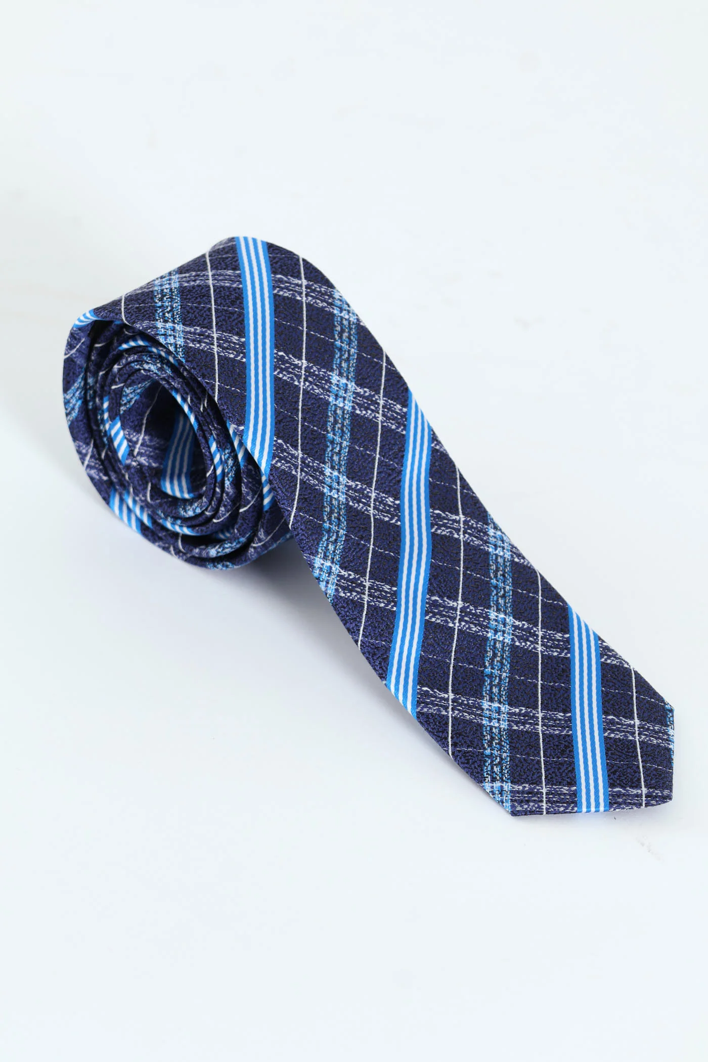 Striped Tie - Navy - Image 2