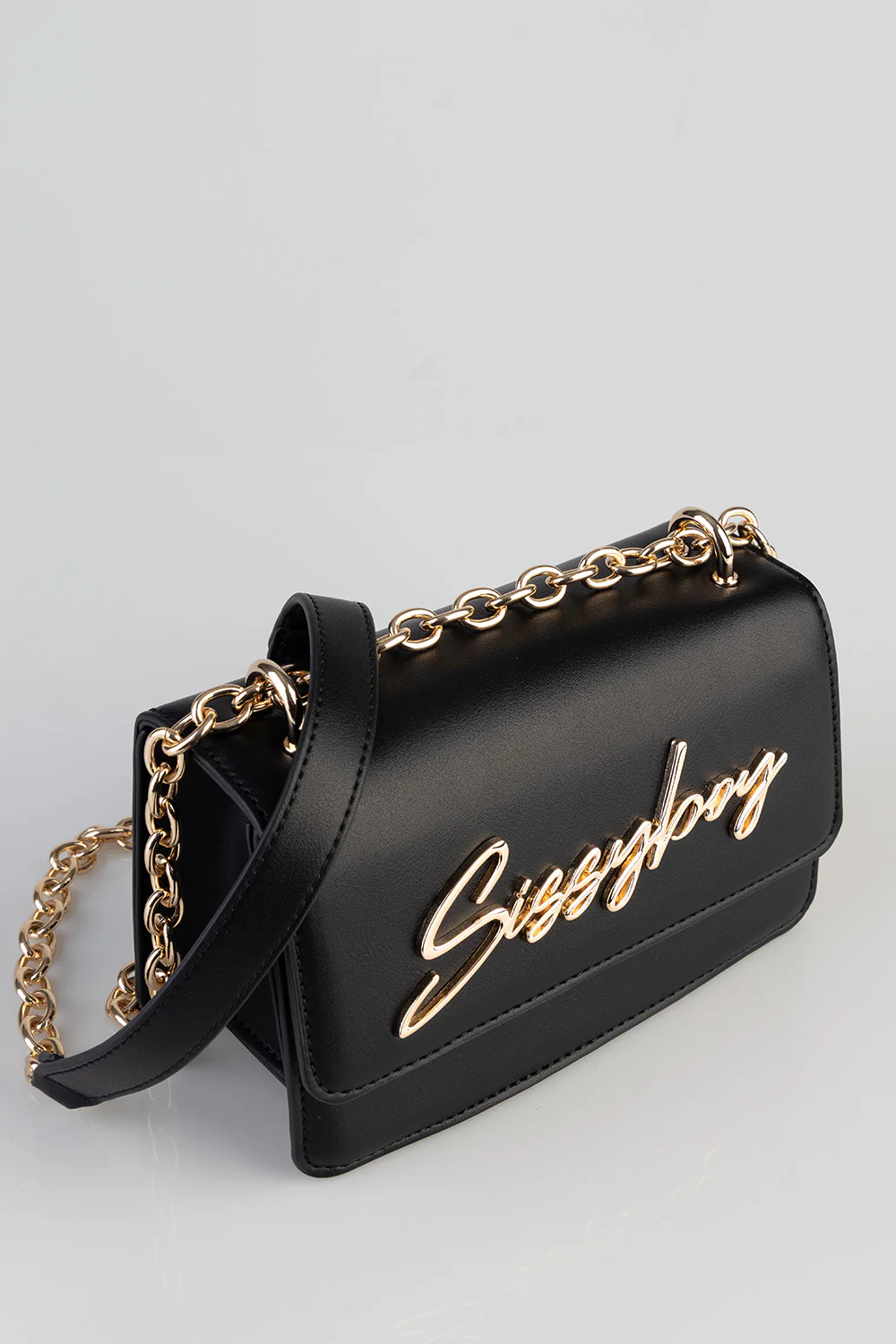 Structured Crossbody Bag - Black - Image 3