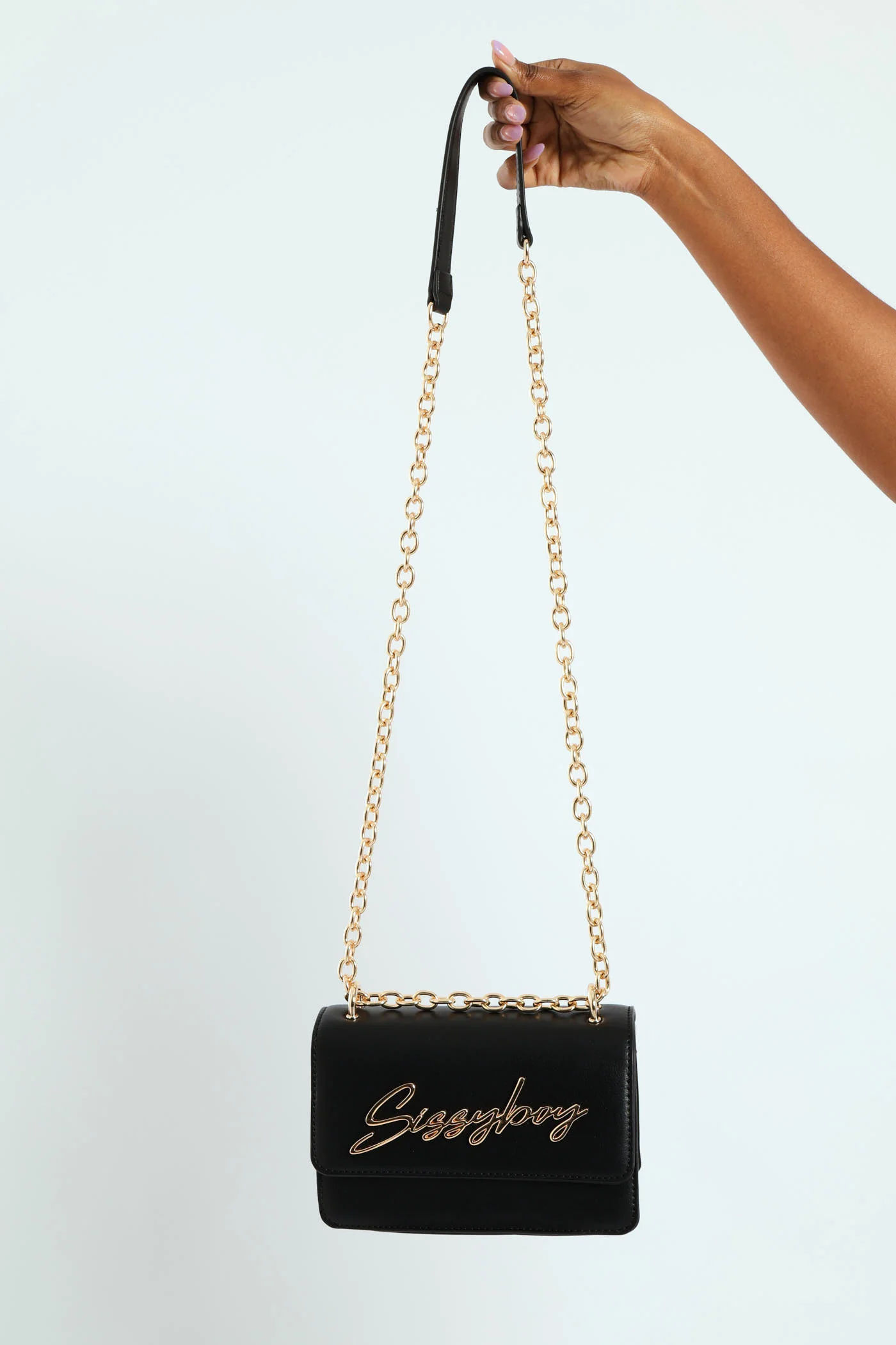 Structured Crossbody Bag - Black - Image 7