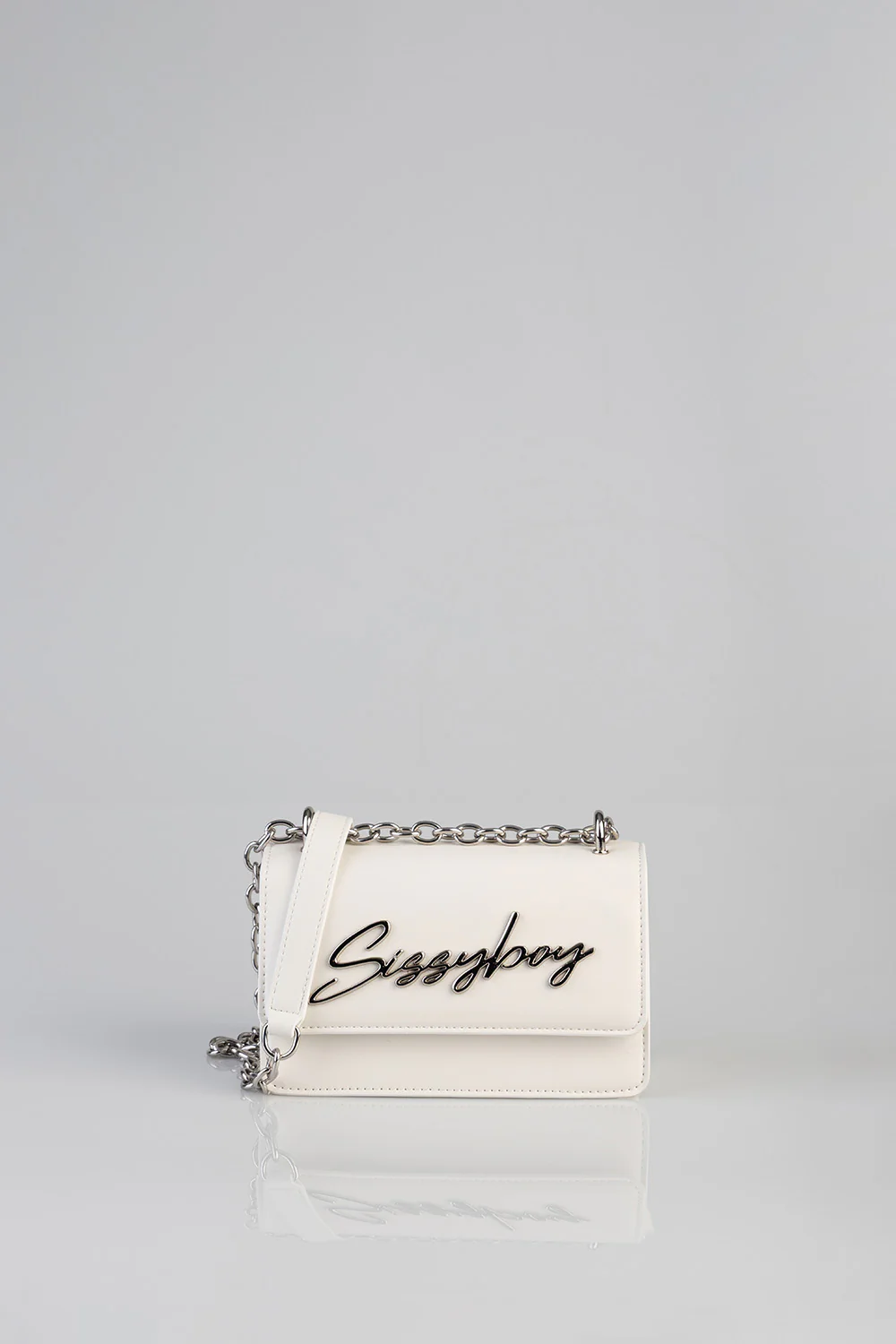 Structured Crossbody Bag - White - Image 2