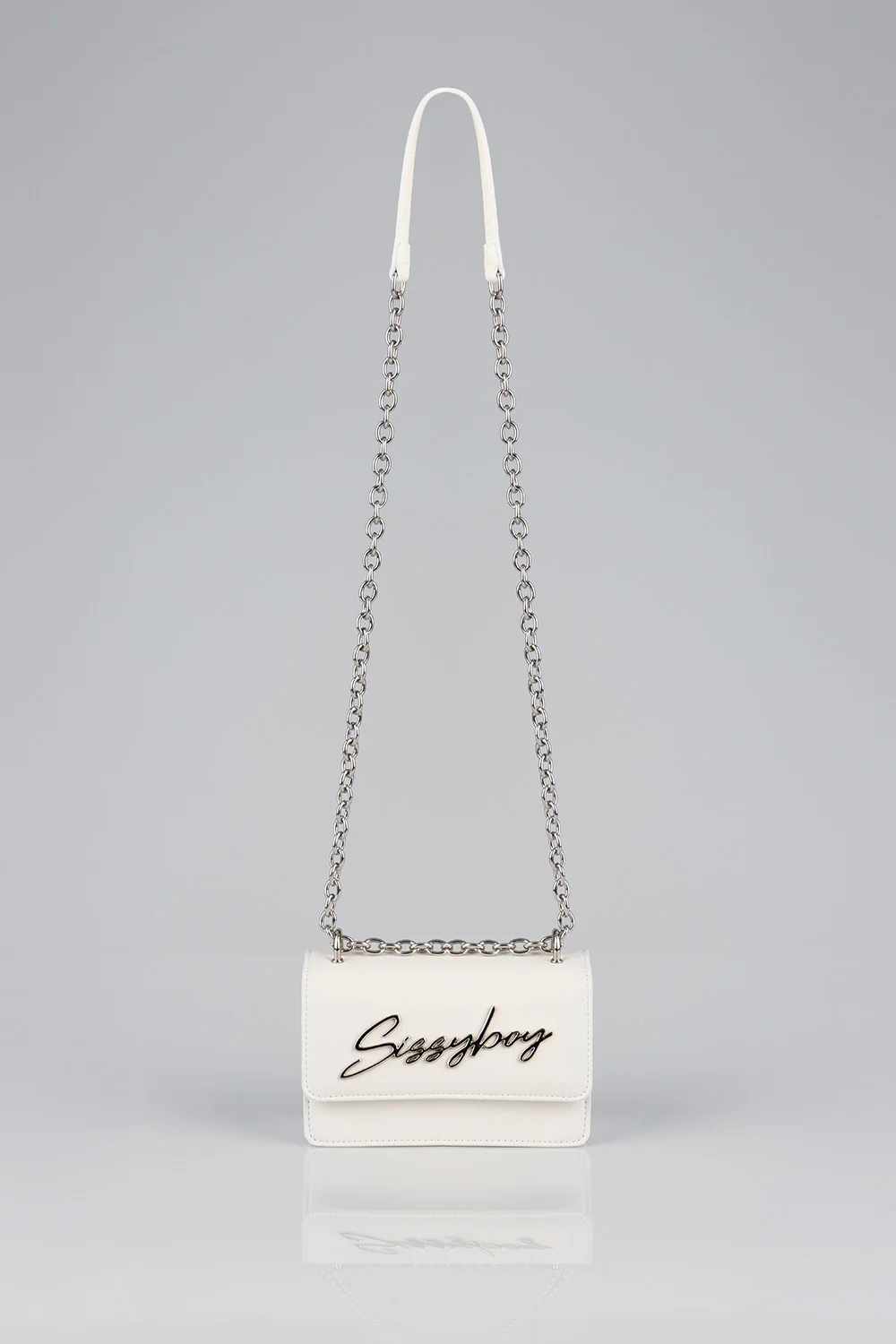 Structured Crossbody Bag - White - Image 3