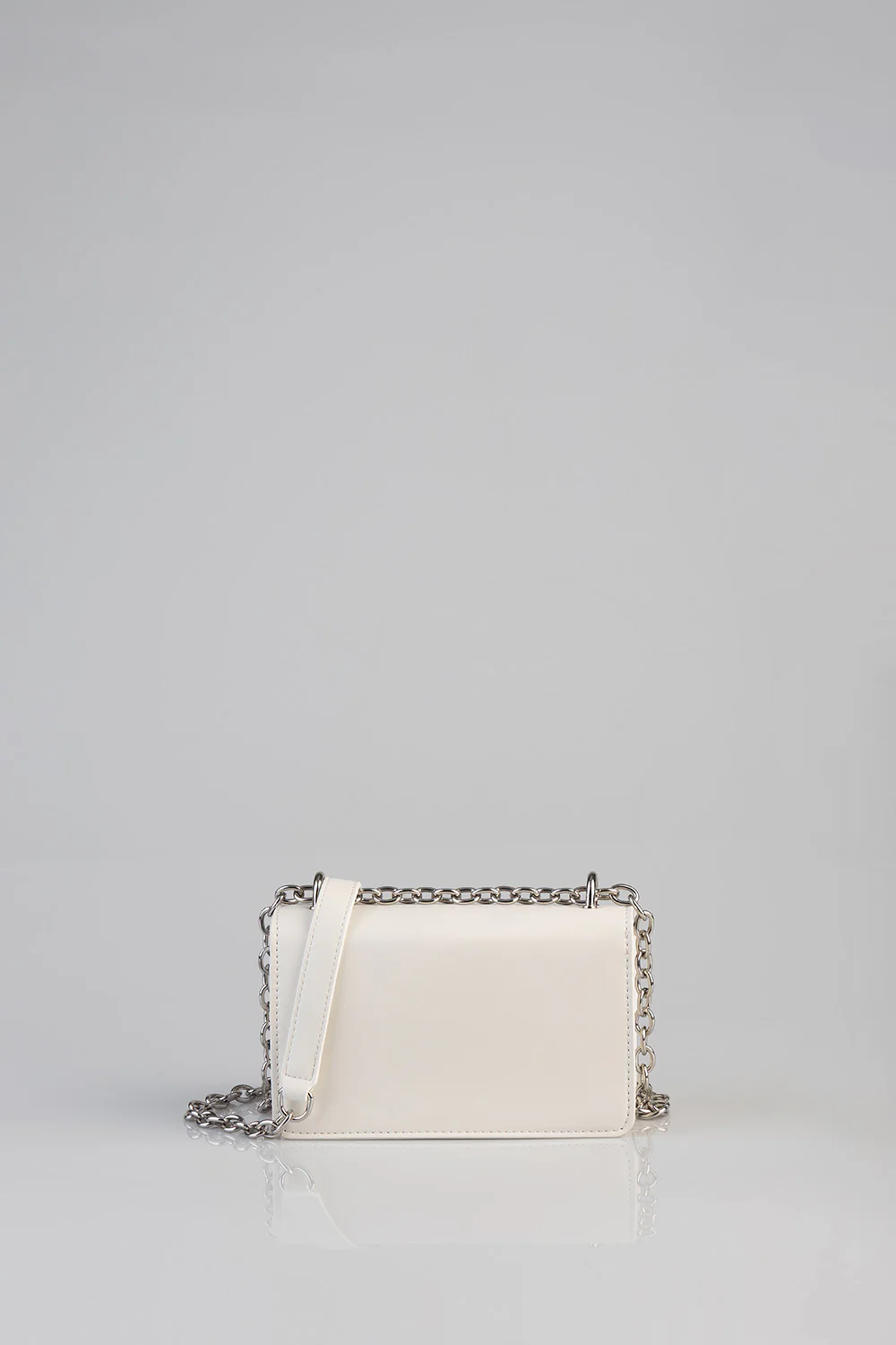 Structured Crossbody Bag - White - Image 4
