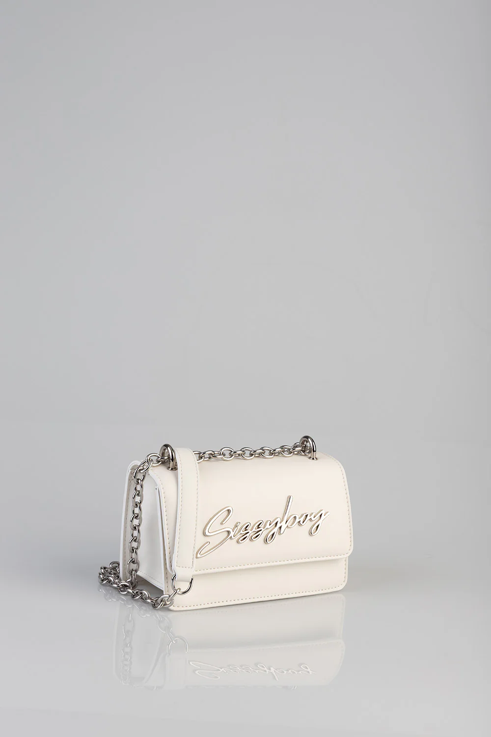 Structured Crossbody Bag - White - Image 5