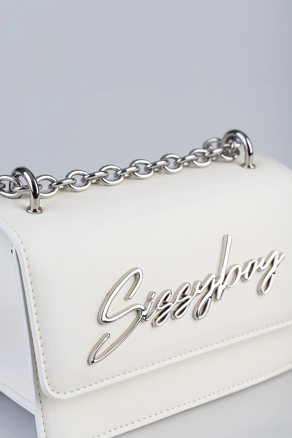 Structured Crossbody Bag - White - Image 6