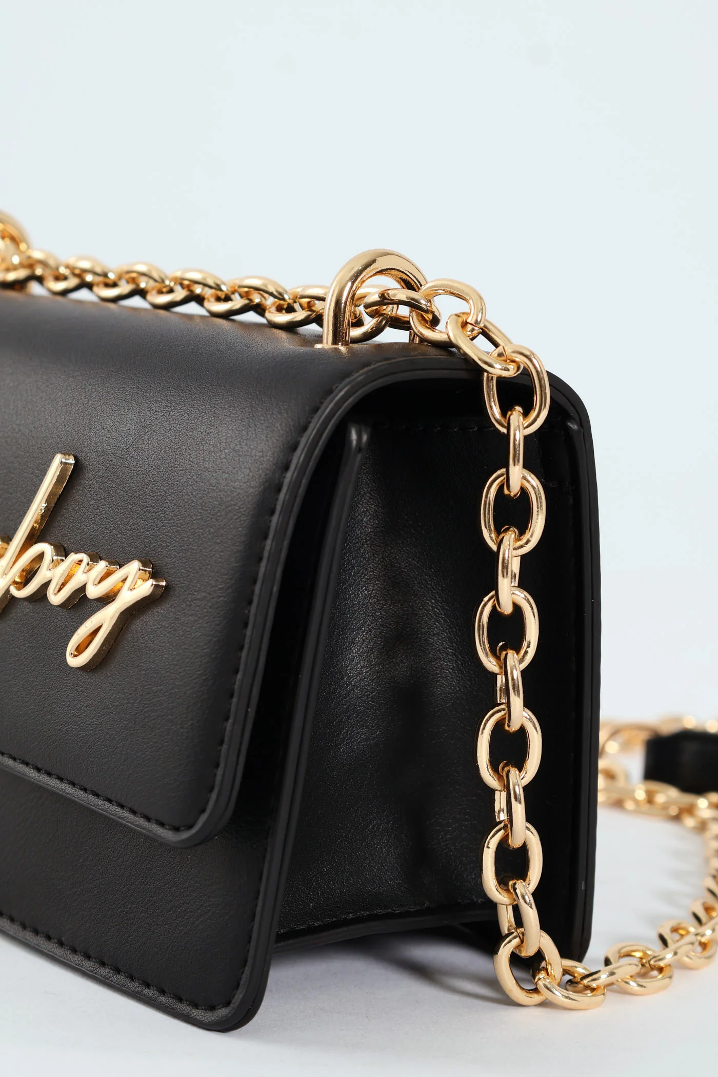 Structured Crossbody Bag - Black - Image 3