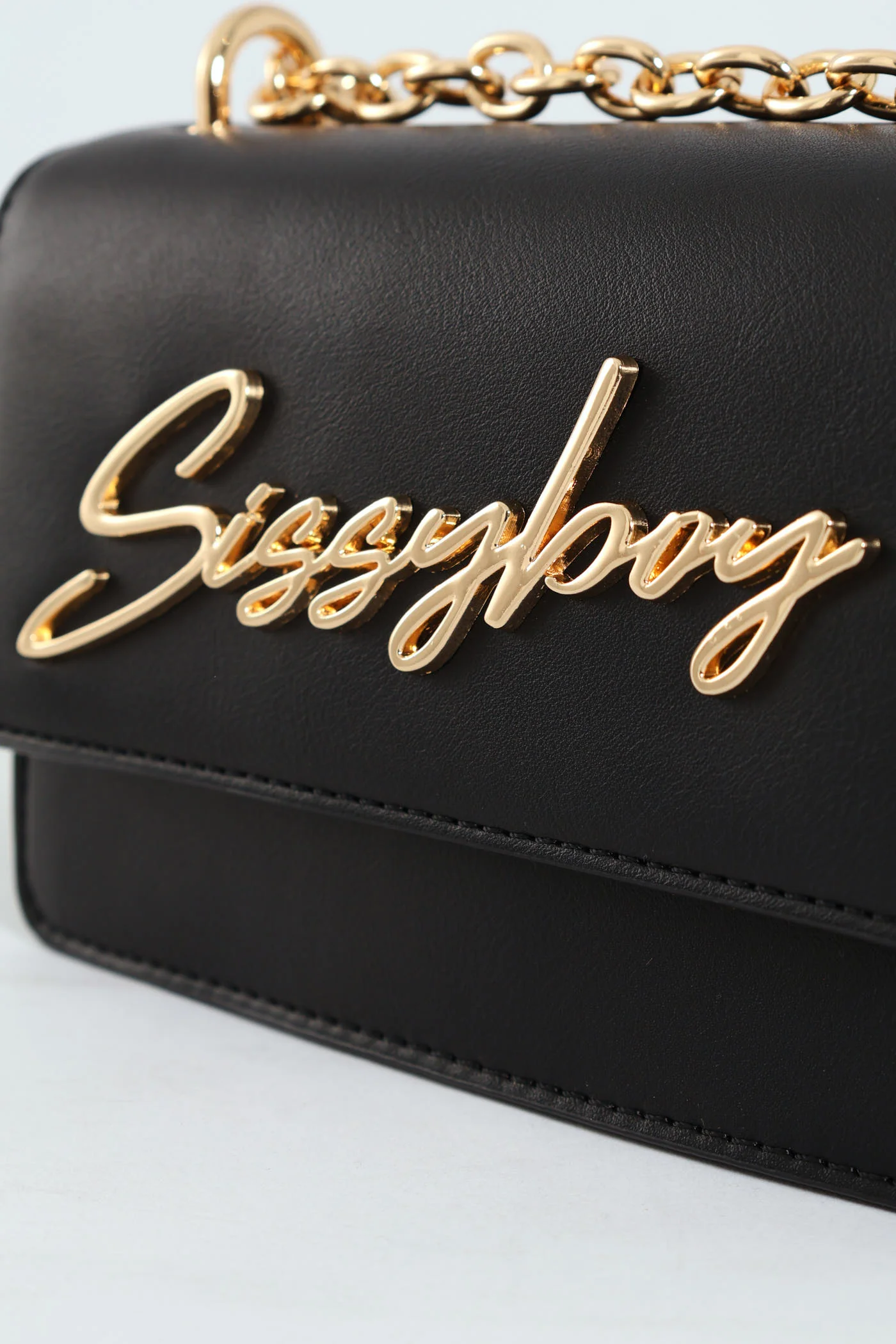 Structured Crossbody Bag - Black - Image 5