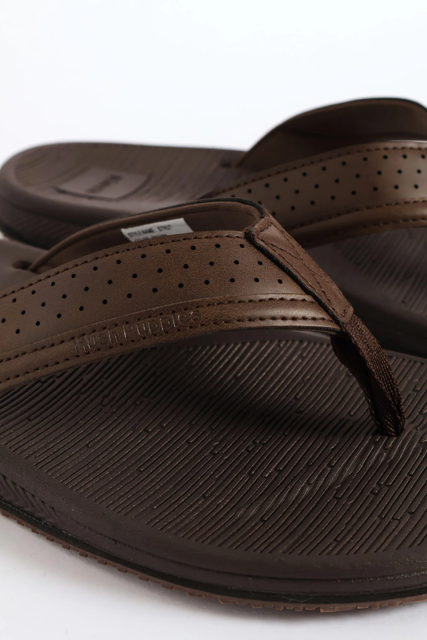 Strut Wide Vamp Sandal - Brown - Image 4