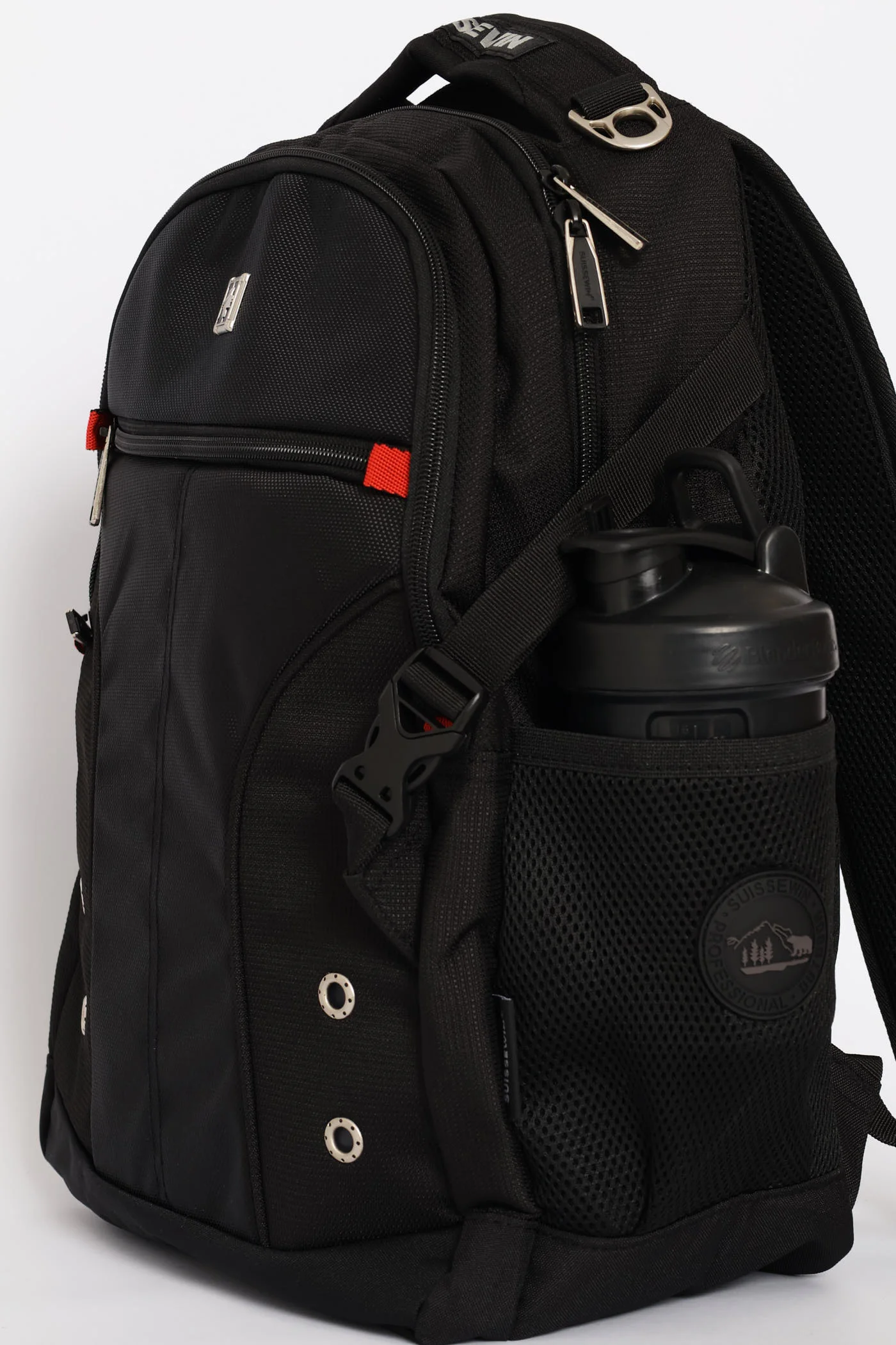 Stud Detailed Backpack - Black - Image 2