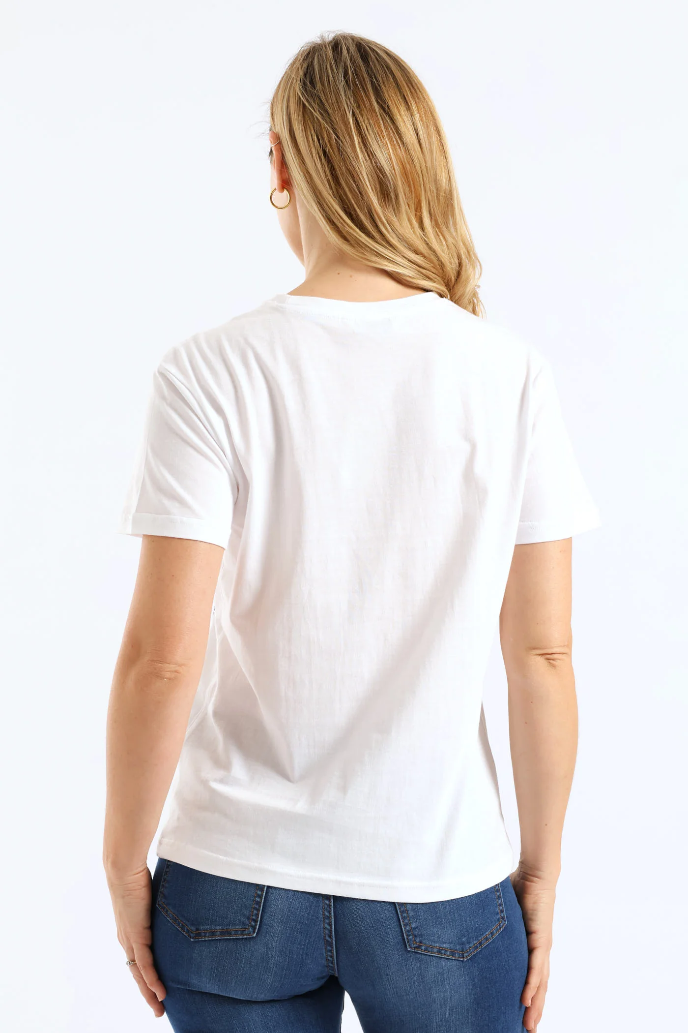 Stylish Ladies Tee - White - Image 4