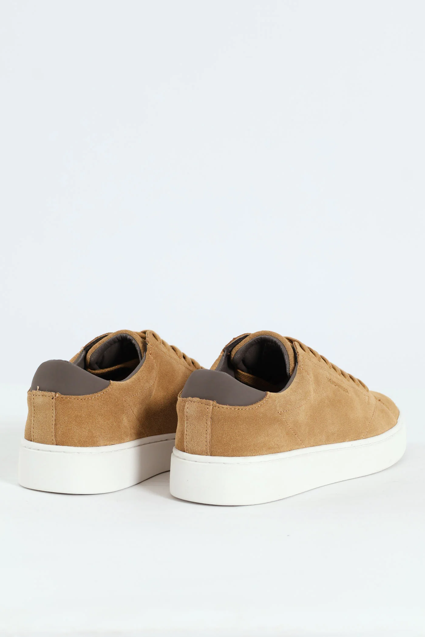 Suede Court Sneaker - Stone - Image 4