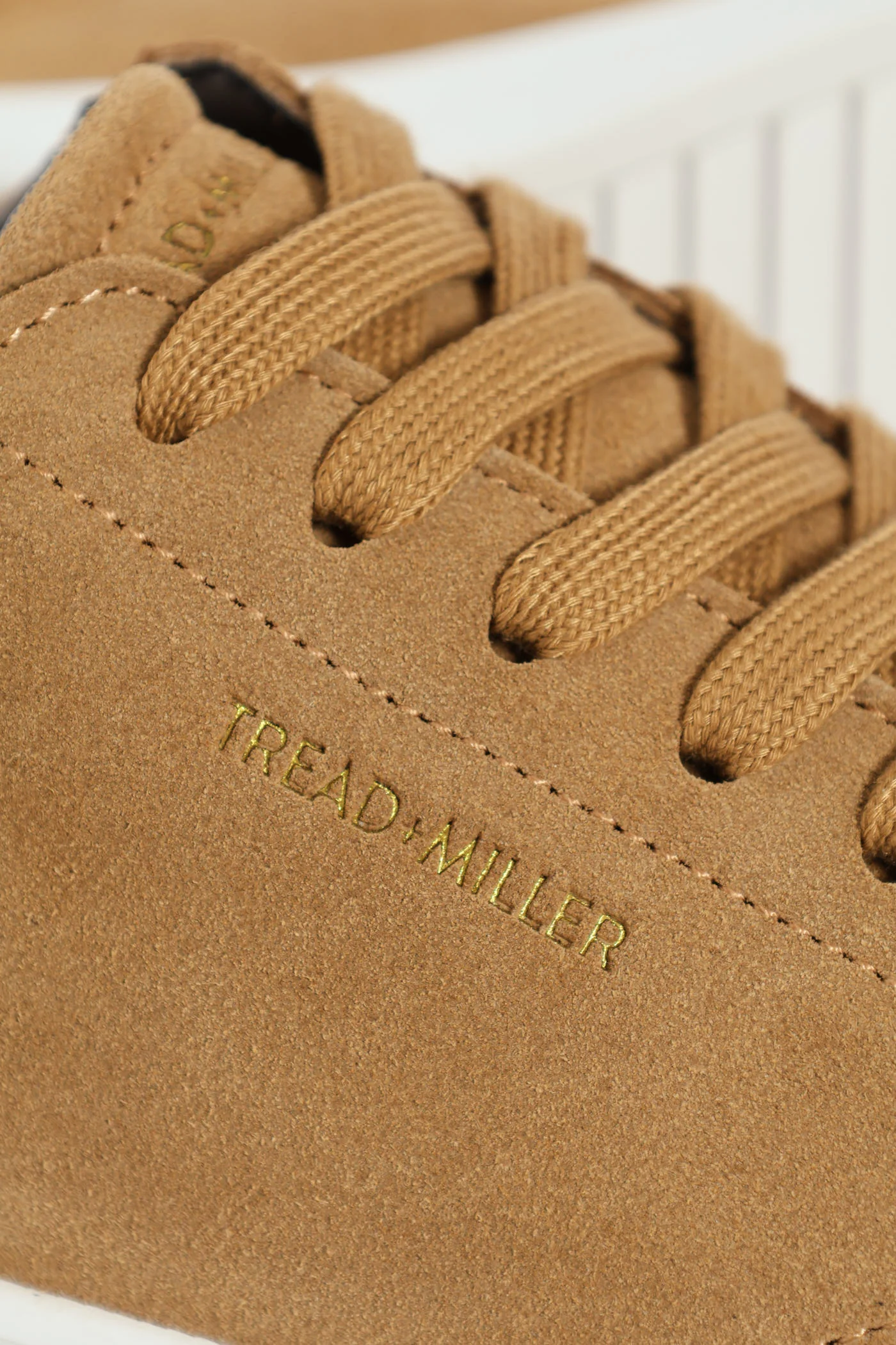 Suede Court Sneaker - Stone - Image 5