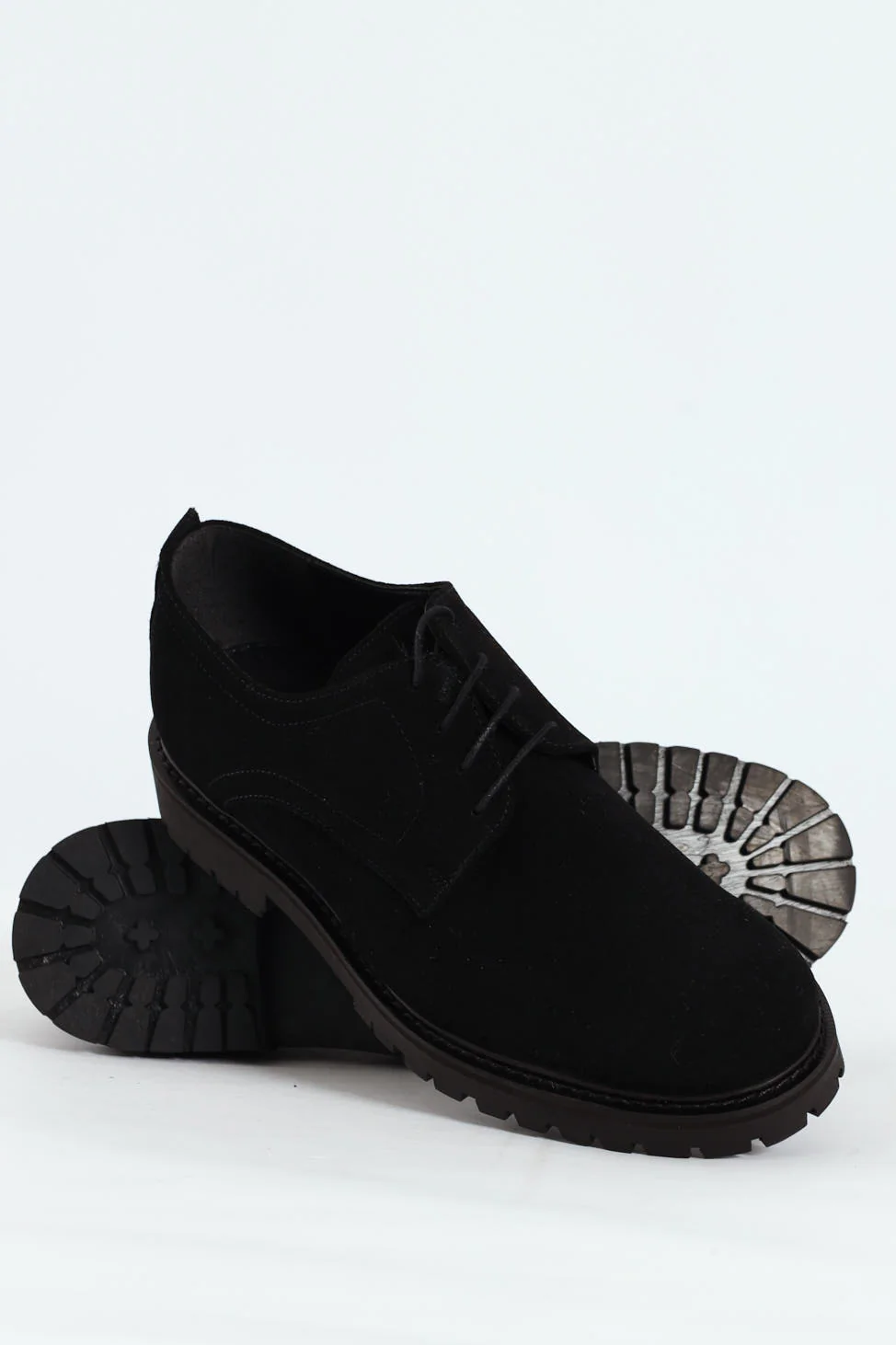 Suede Smart Casual Shoe - Black - Image 2