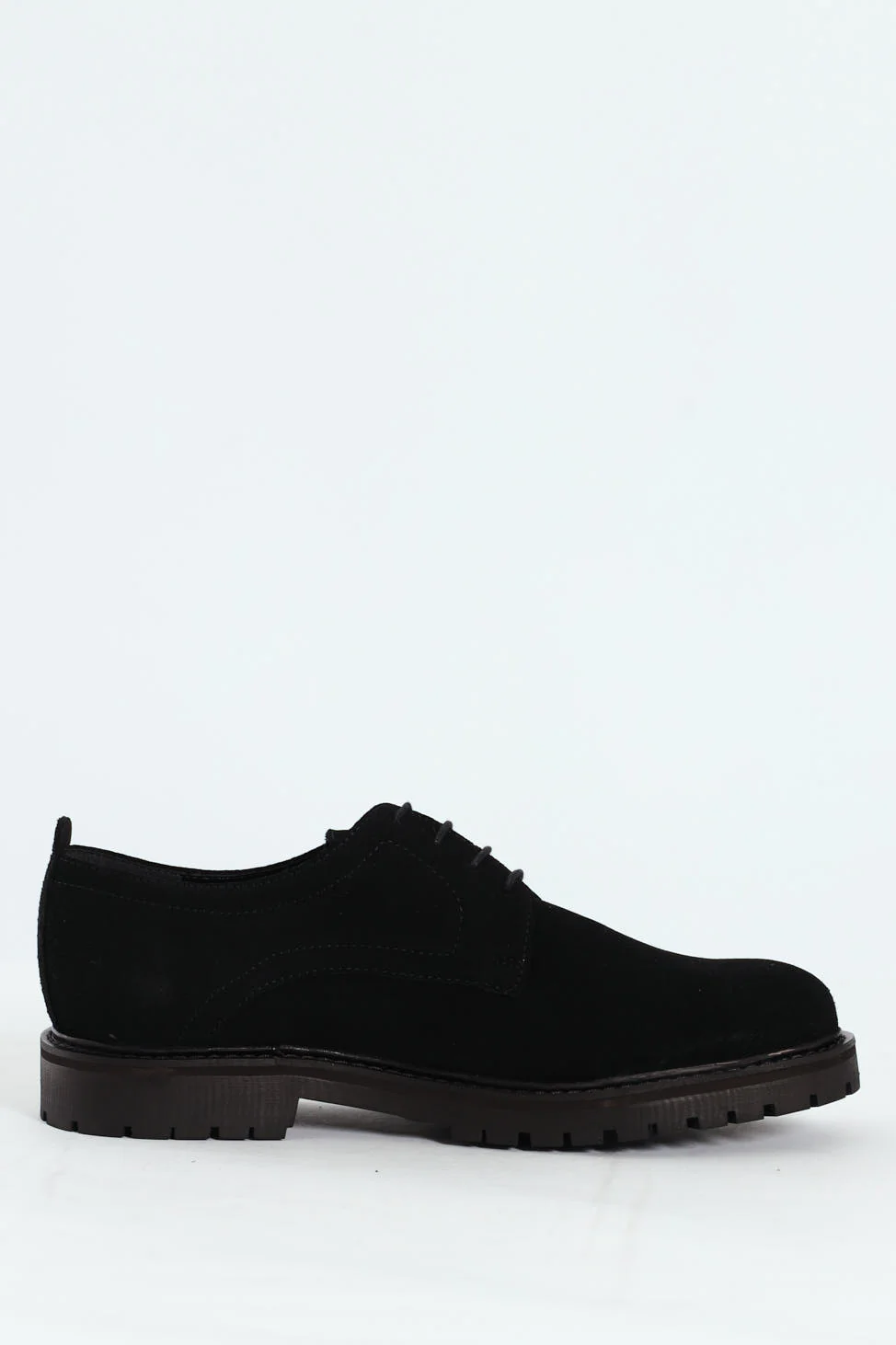 Suede Smart Casual Shoe - Black - Image 3