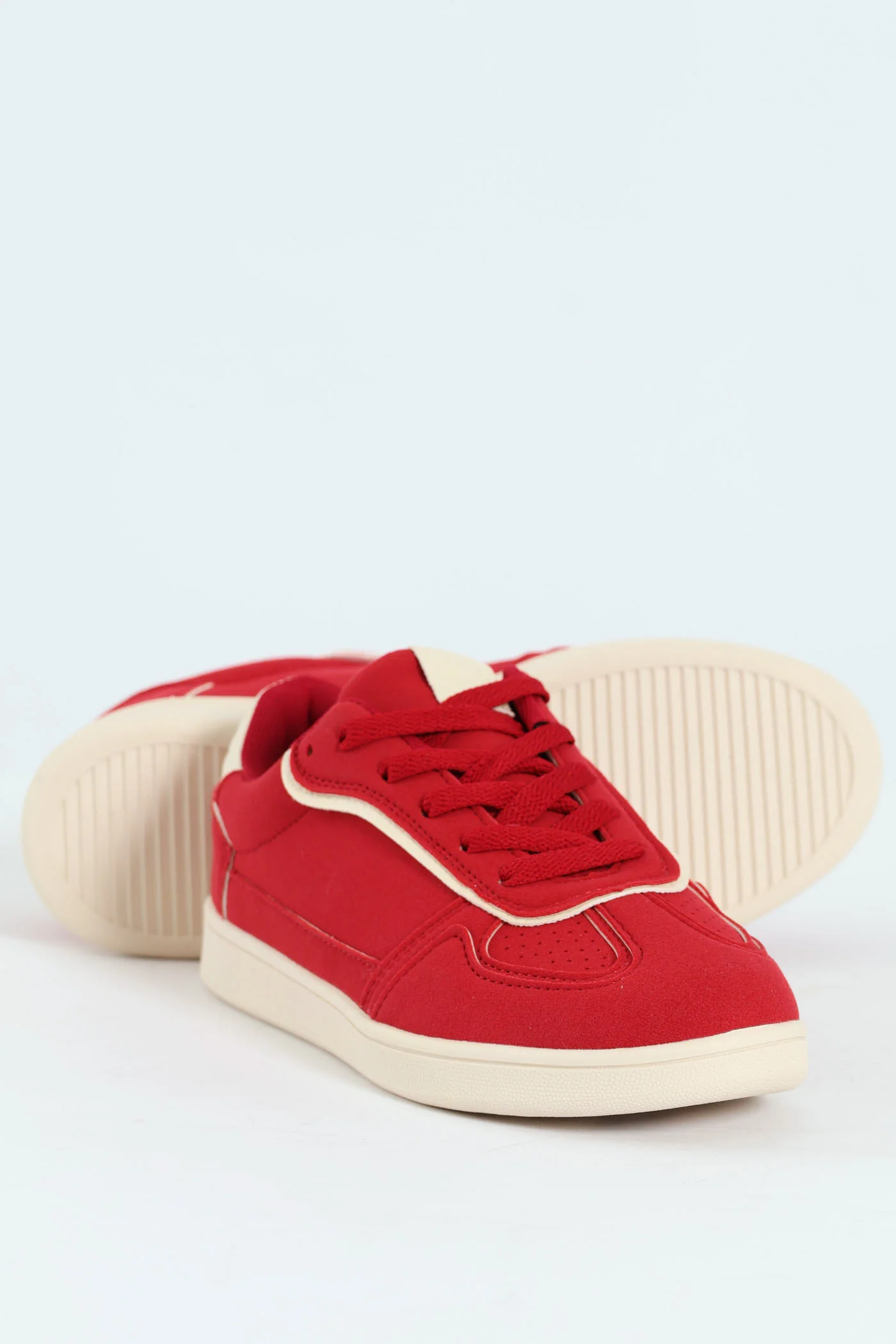 Suede Street Sneaker - Red - Image 4