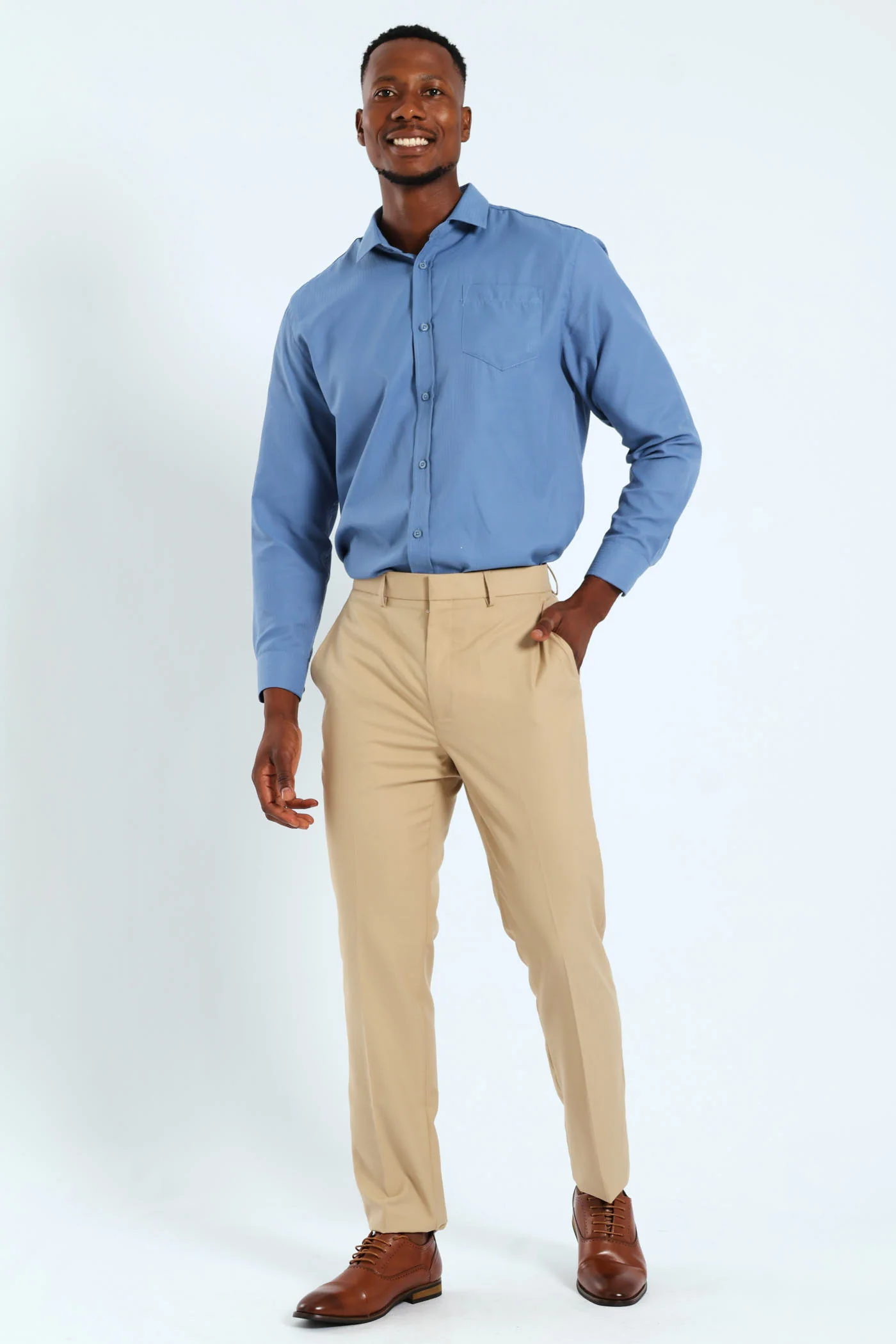Summer Dobby Shirt - Airforce - Image 5