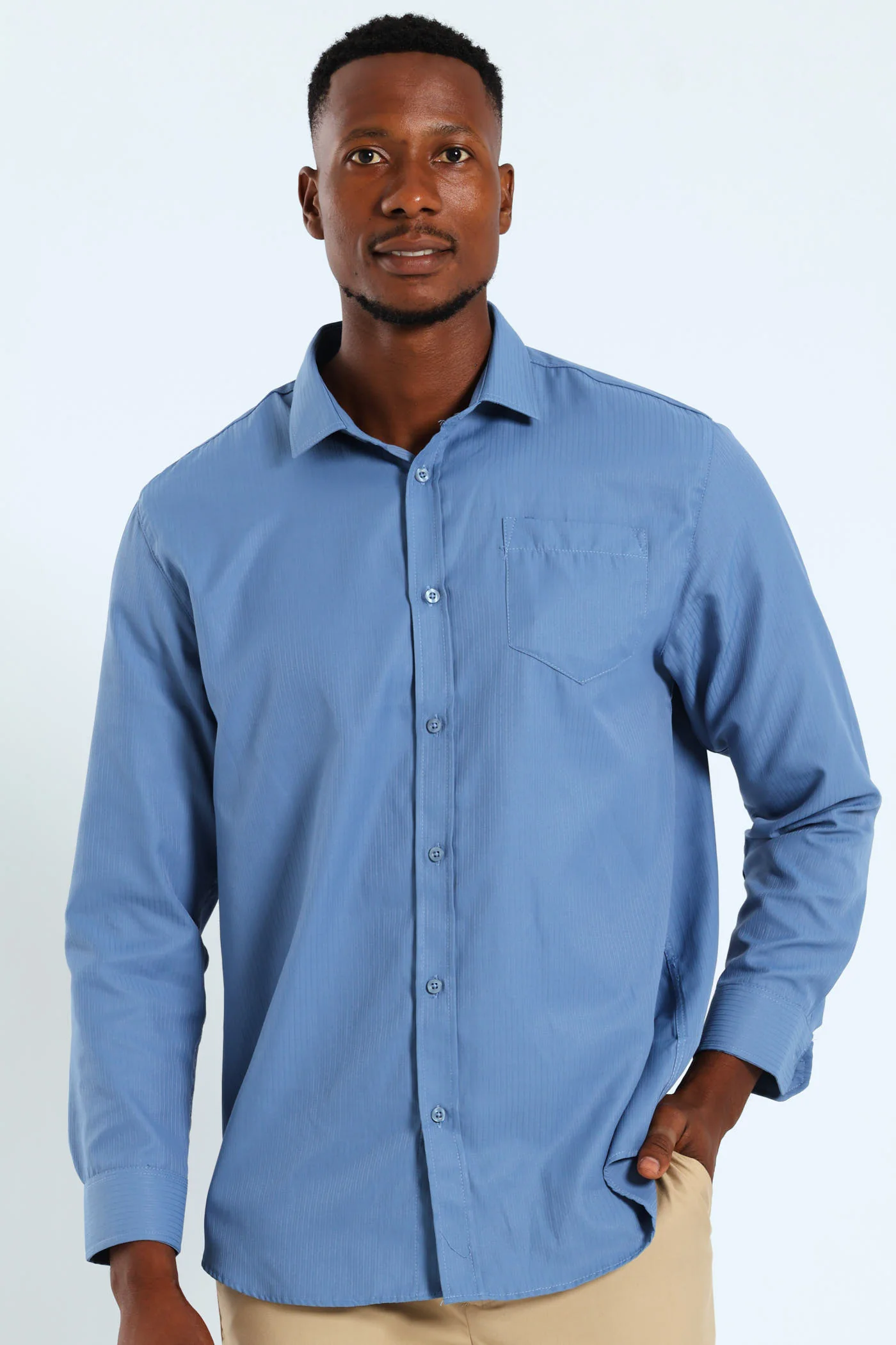 Summer Dobby Shirt - Airforce - Image 7
