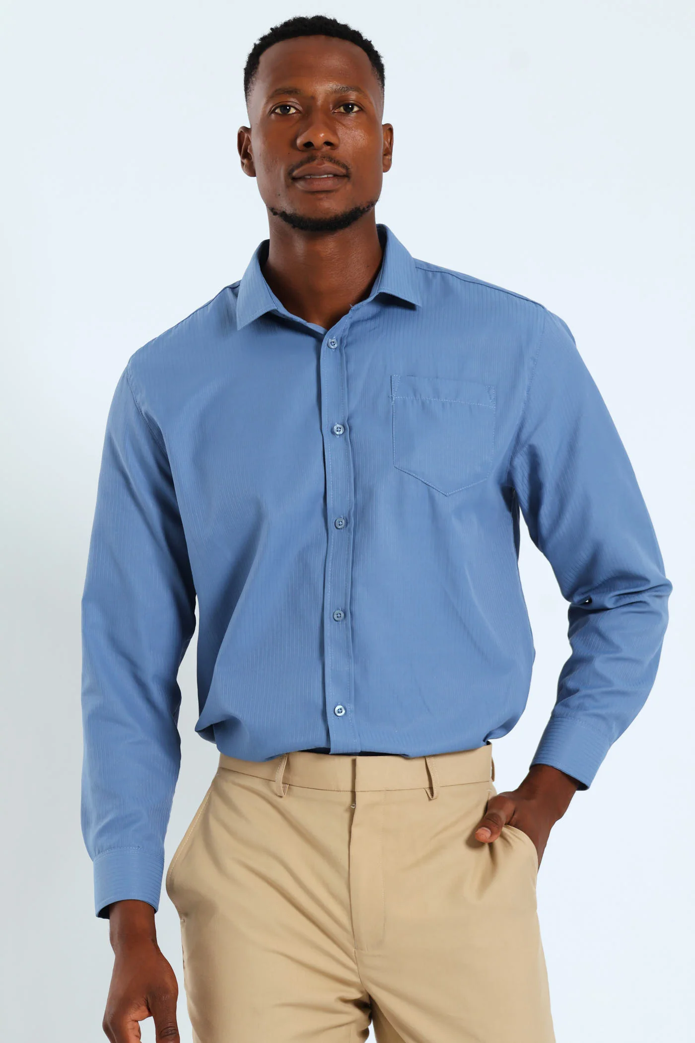Summer Dobby Shirt - Airforce - Image 9