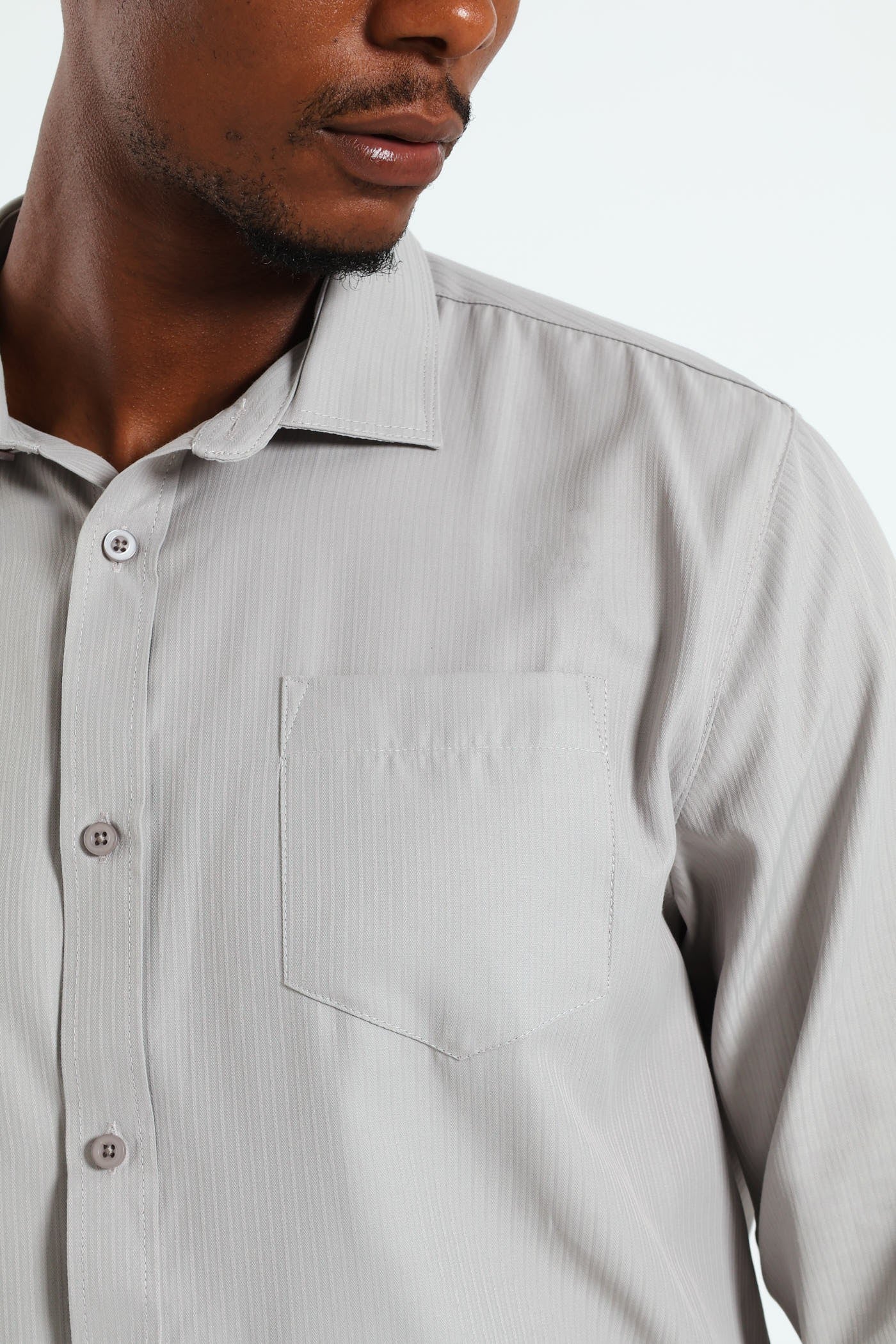 Summer Dobby Shirt - Grey - Image 3