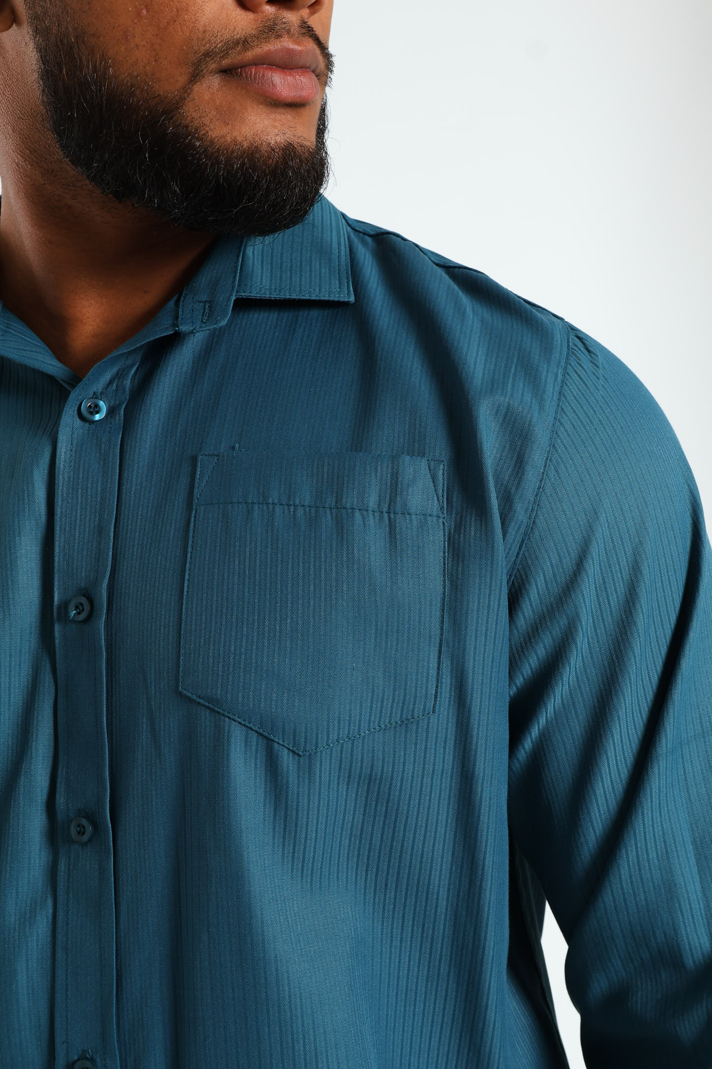 Summer Dobby Shirt - Teal - Image 5