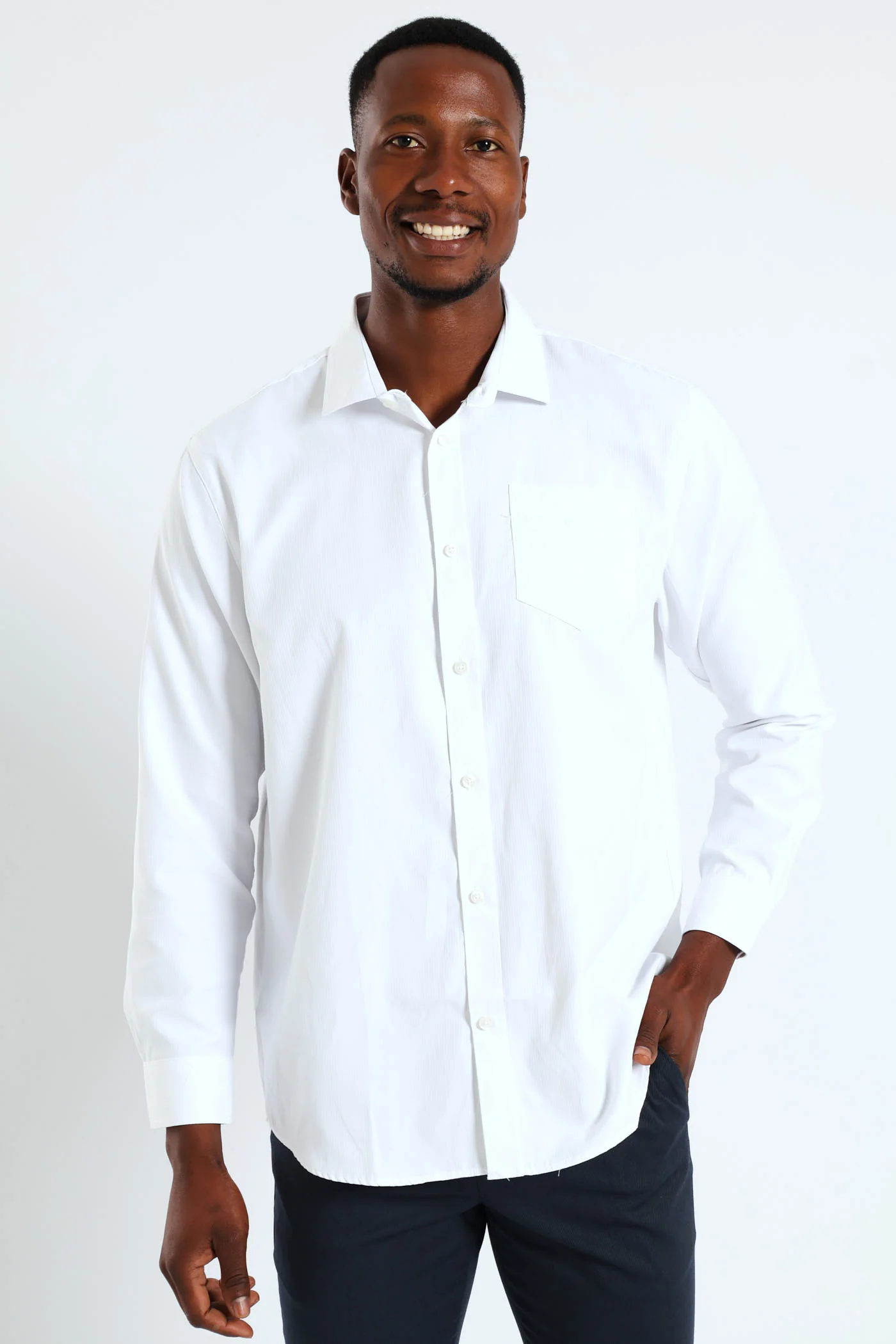 Summer Dobby Shirt - White - Image 3