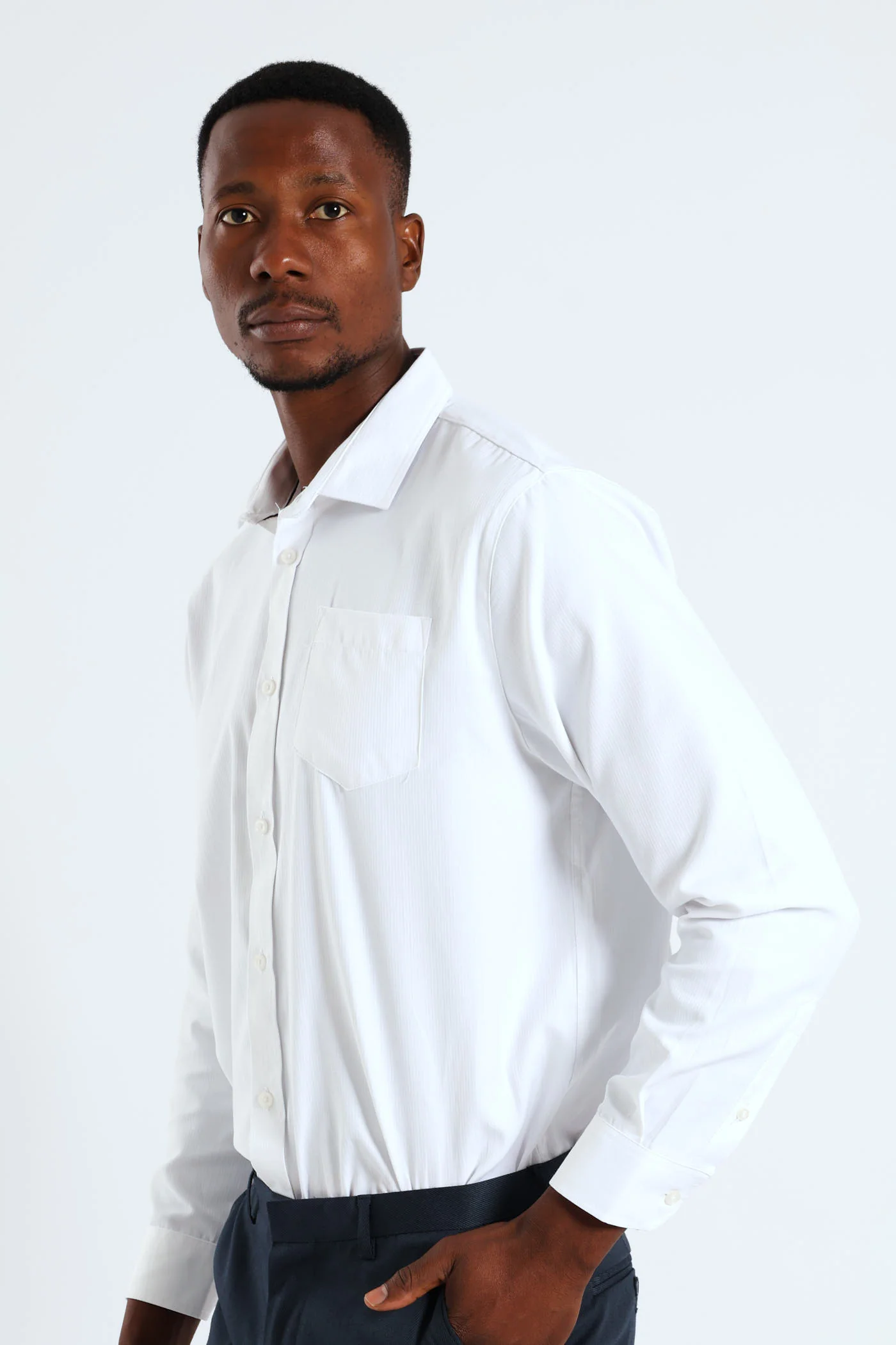 Summer Dobby Shirt - White - Image 4