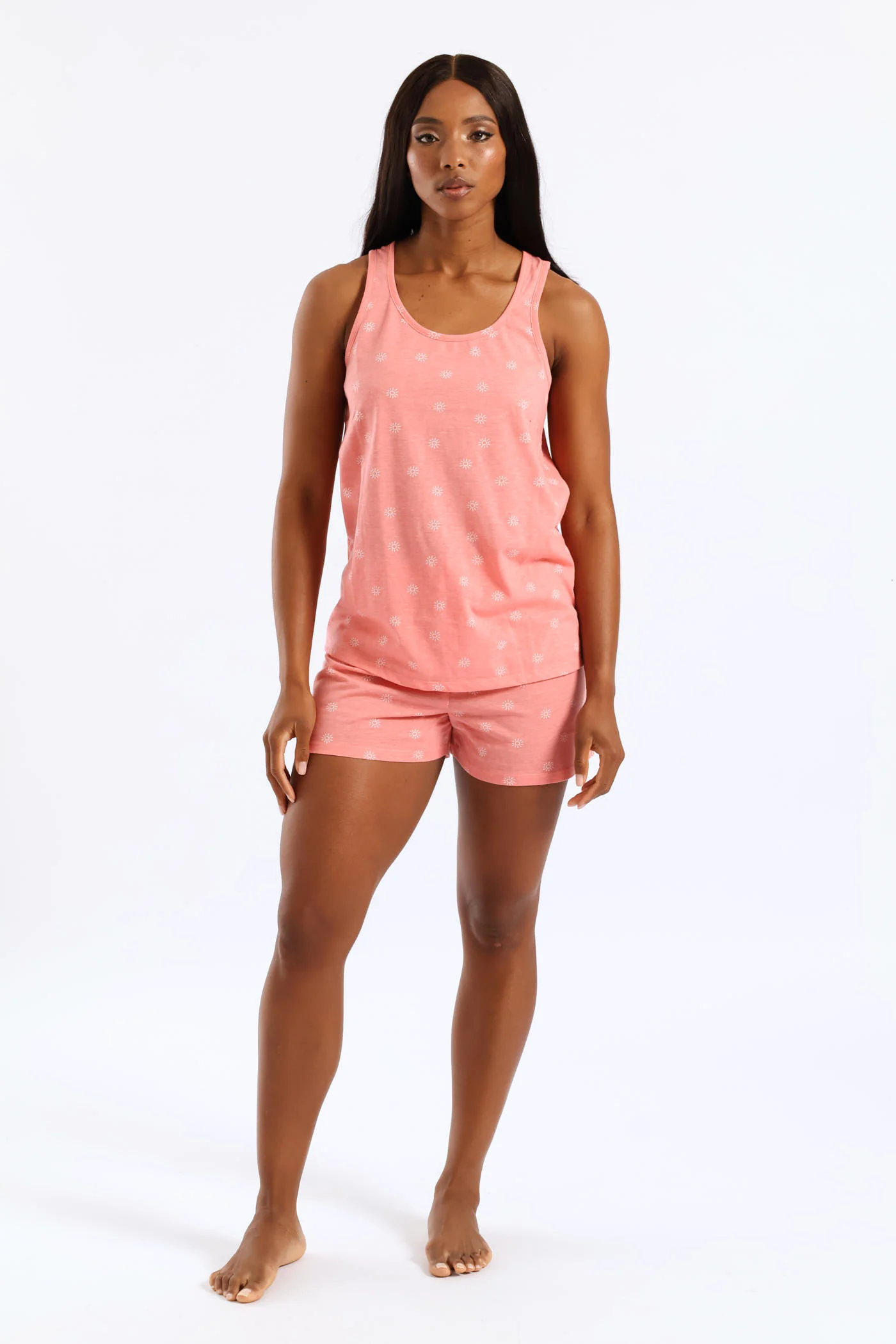 Sun Knit Short Set - Salmon - Image 5