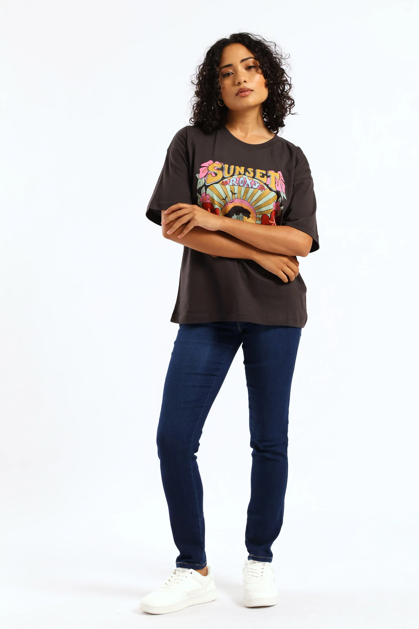 Sunny Oversize Stonewash Tee - Black - Image 3