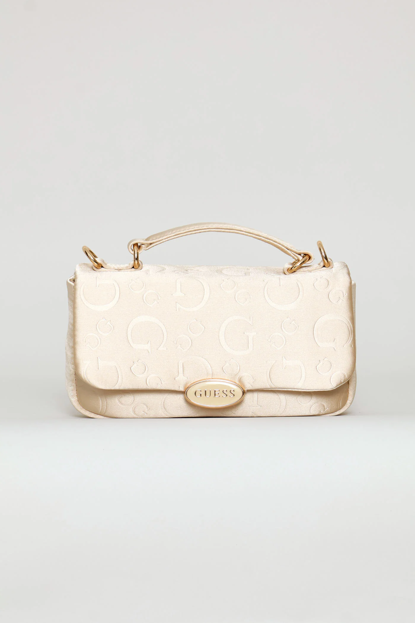 Sunset Boulevard Top Handle Crossbody Bag - Champagne - Image 5