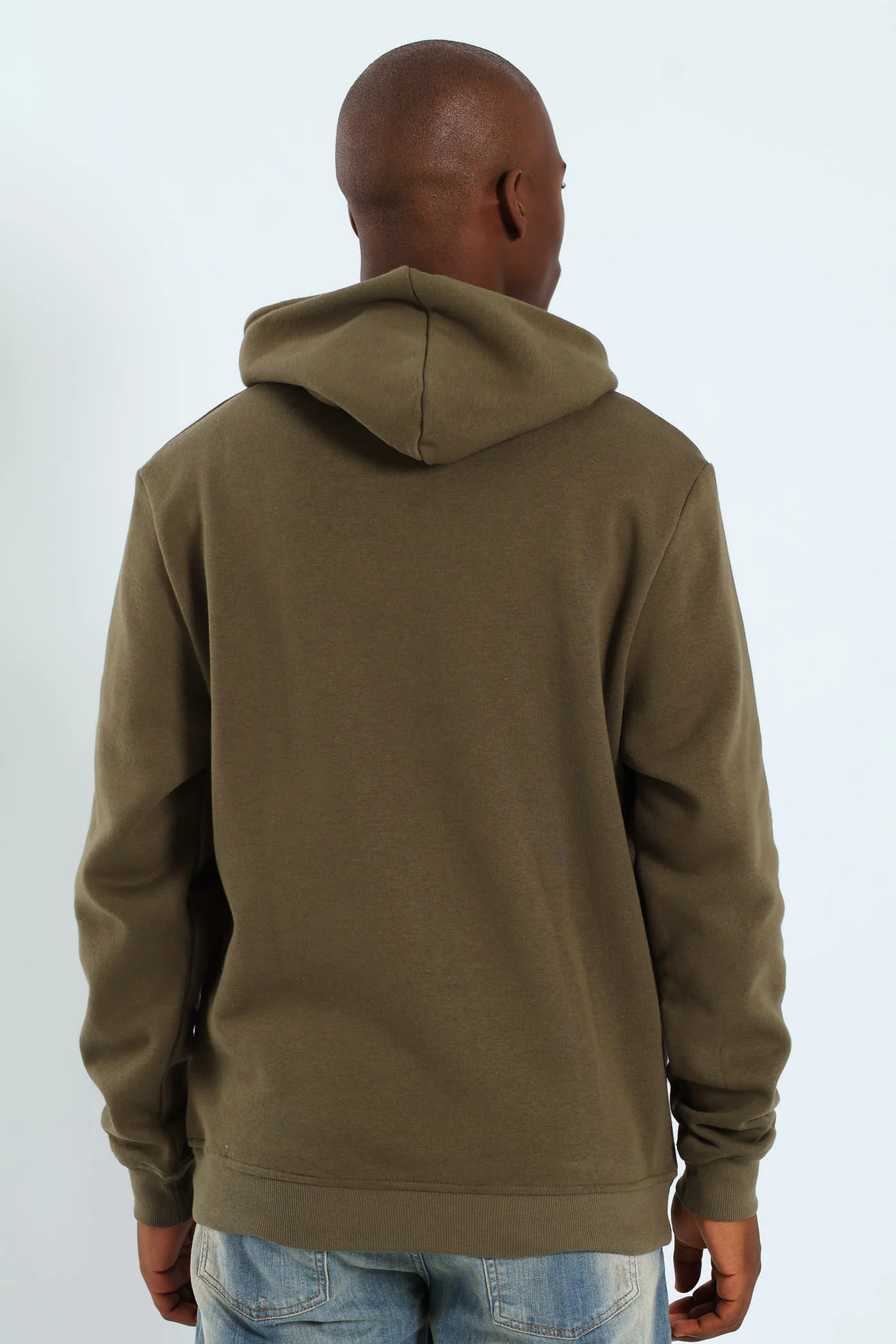 Sunset Palm Front & Back Hoody - Light Fatigue - Image 2