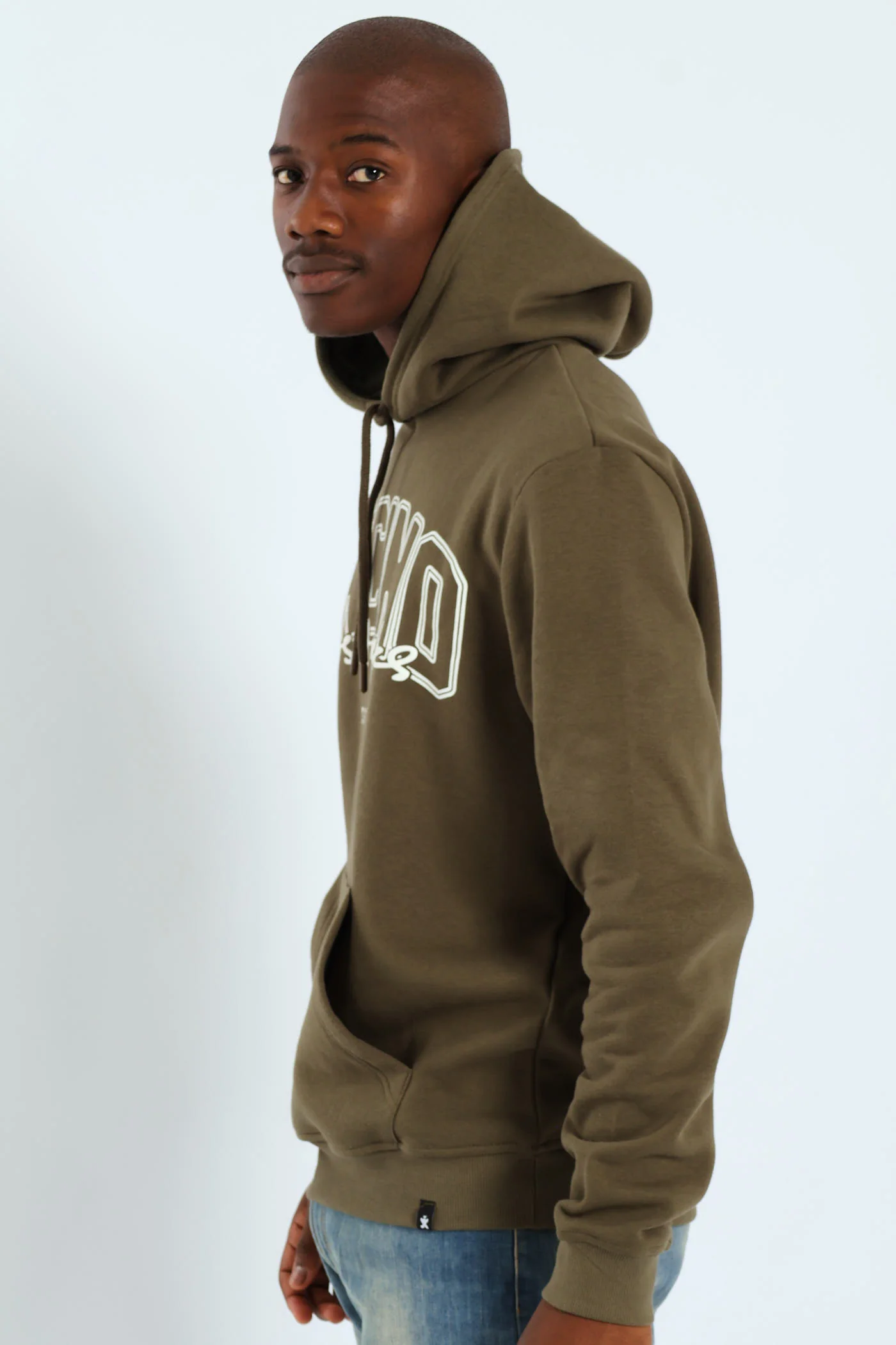 Sunset Palm Front & Back Hoody - Light Fatigue - Image 3