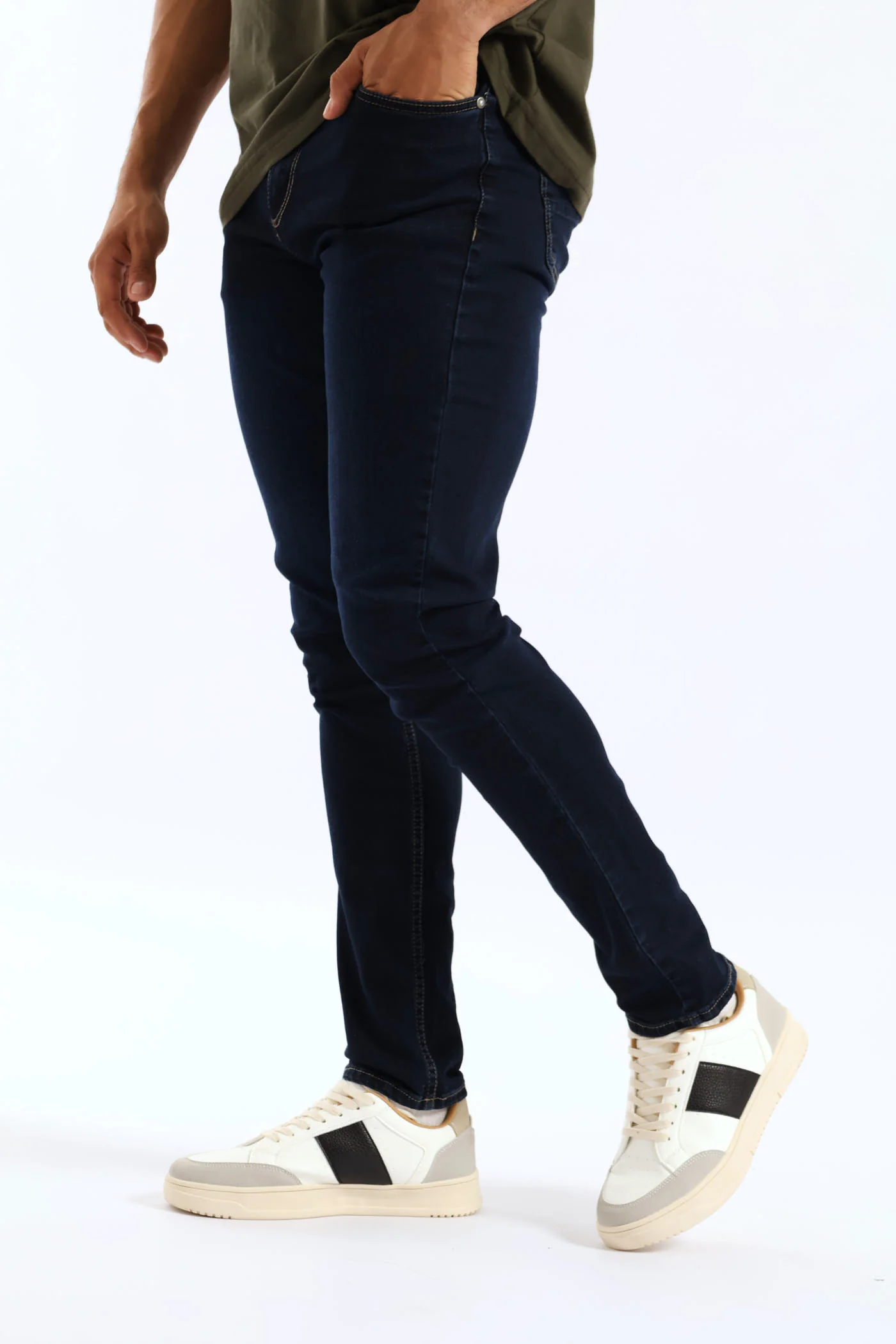 Super Skinny Basic Denim - Dark Blue - Image 2