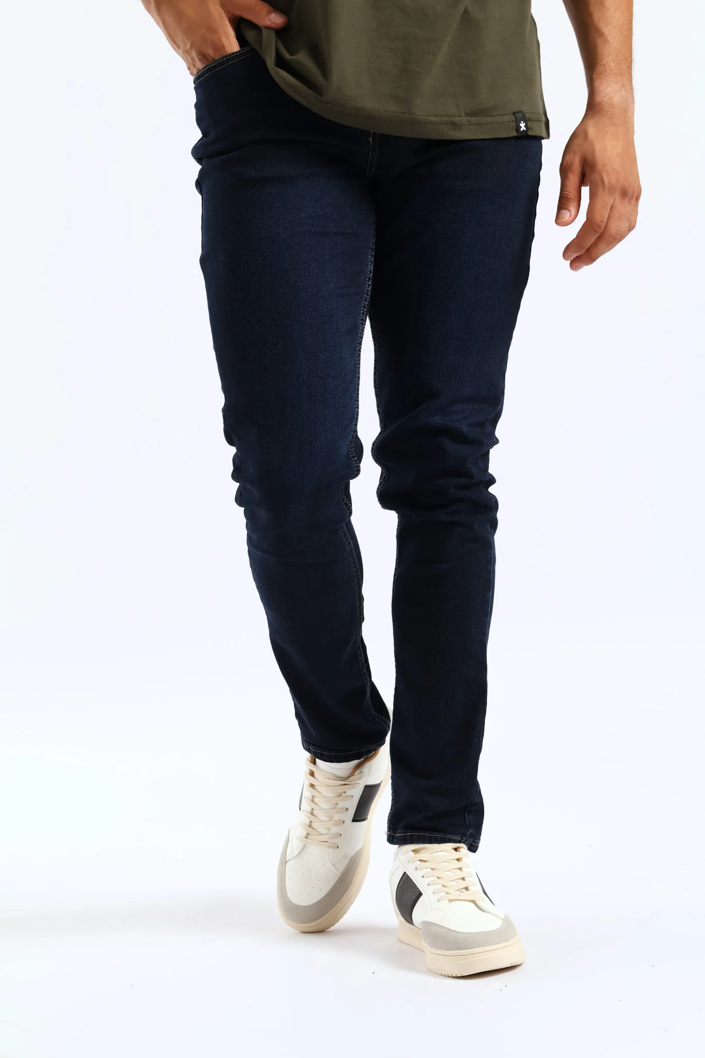 Super Skinny Basic Denim - Dark Blue - Image 3