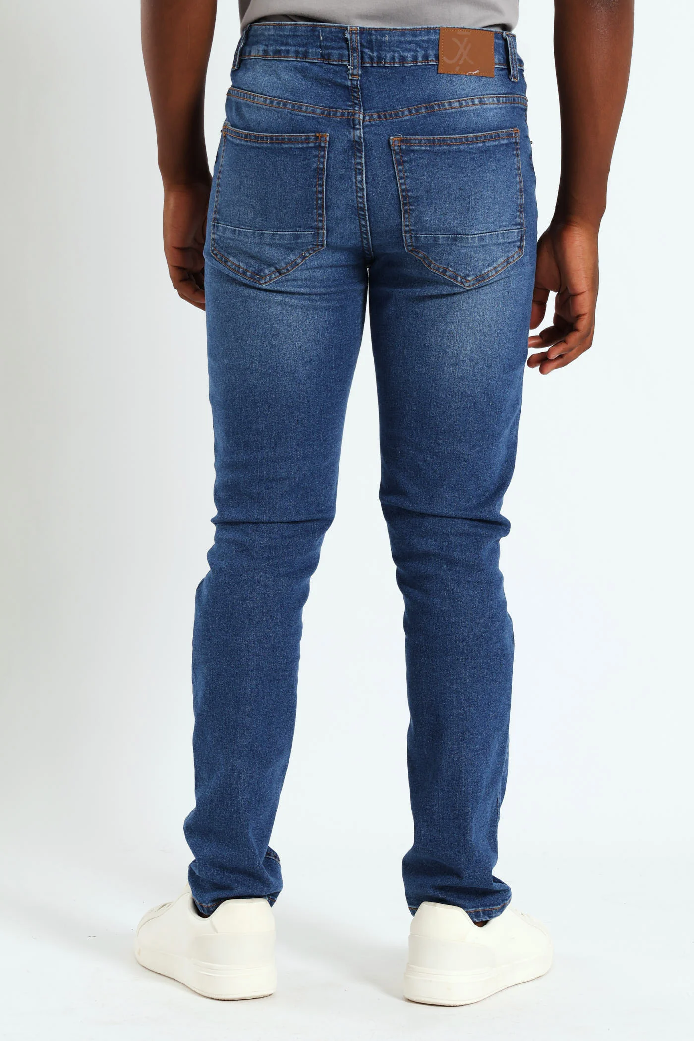 Super Skinny Ripped Denim - Dark Wash - Image 3