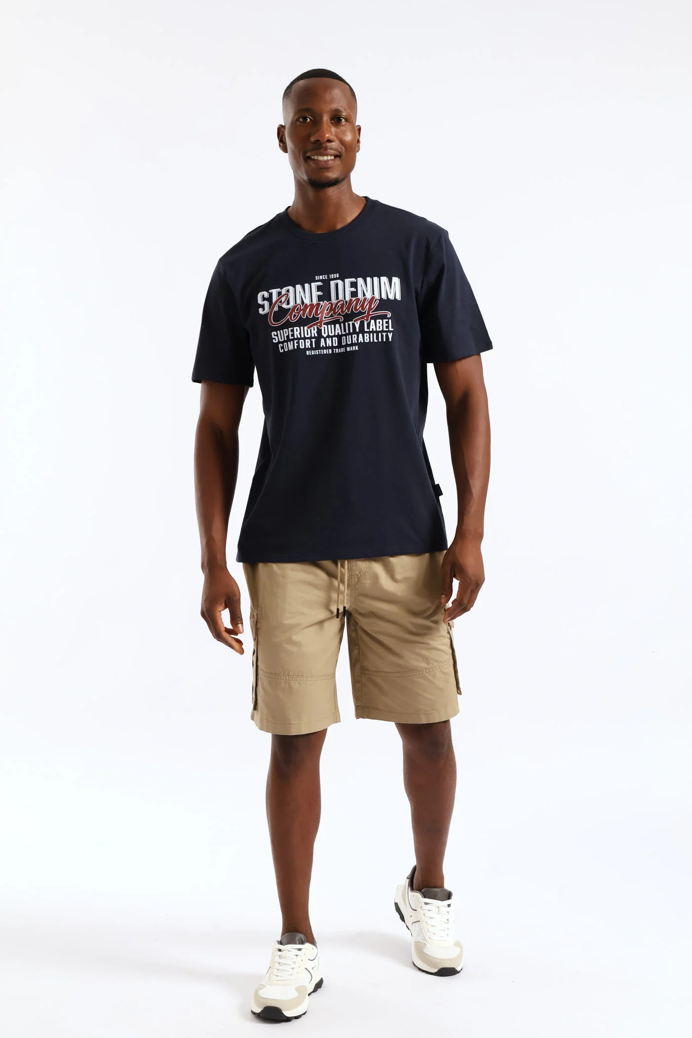 Superior Quality Label Tee - Navy - Image 5