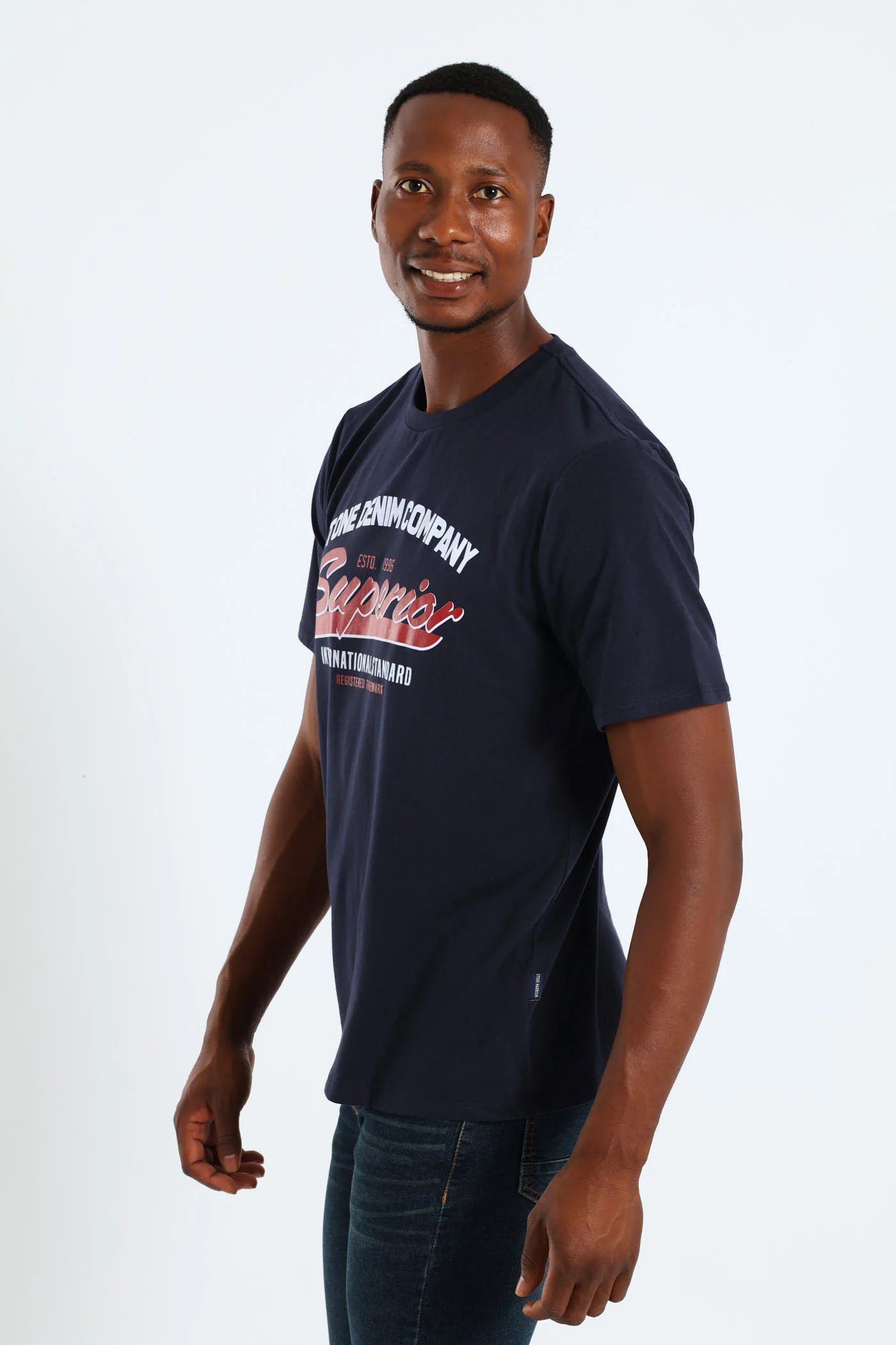 Superior Tee - Navy - Image 3