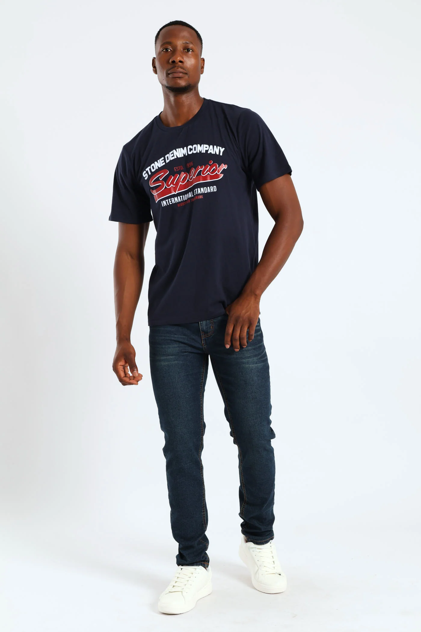 Superior Tee - Navy - Image 5