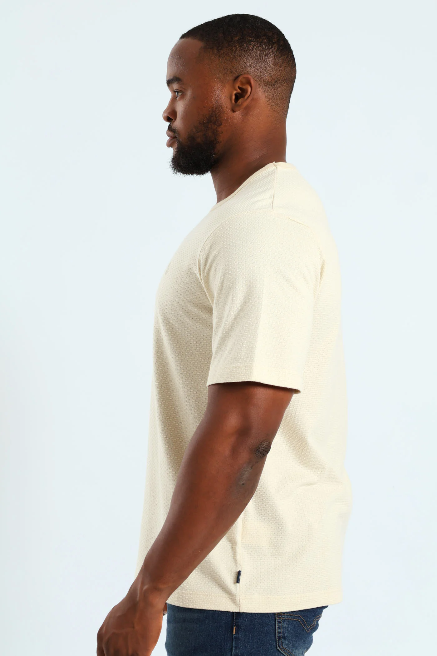 Surf Int Crew Tee - Light Stone - Image 3