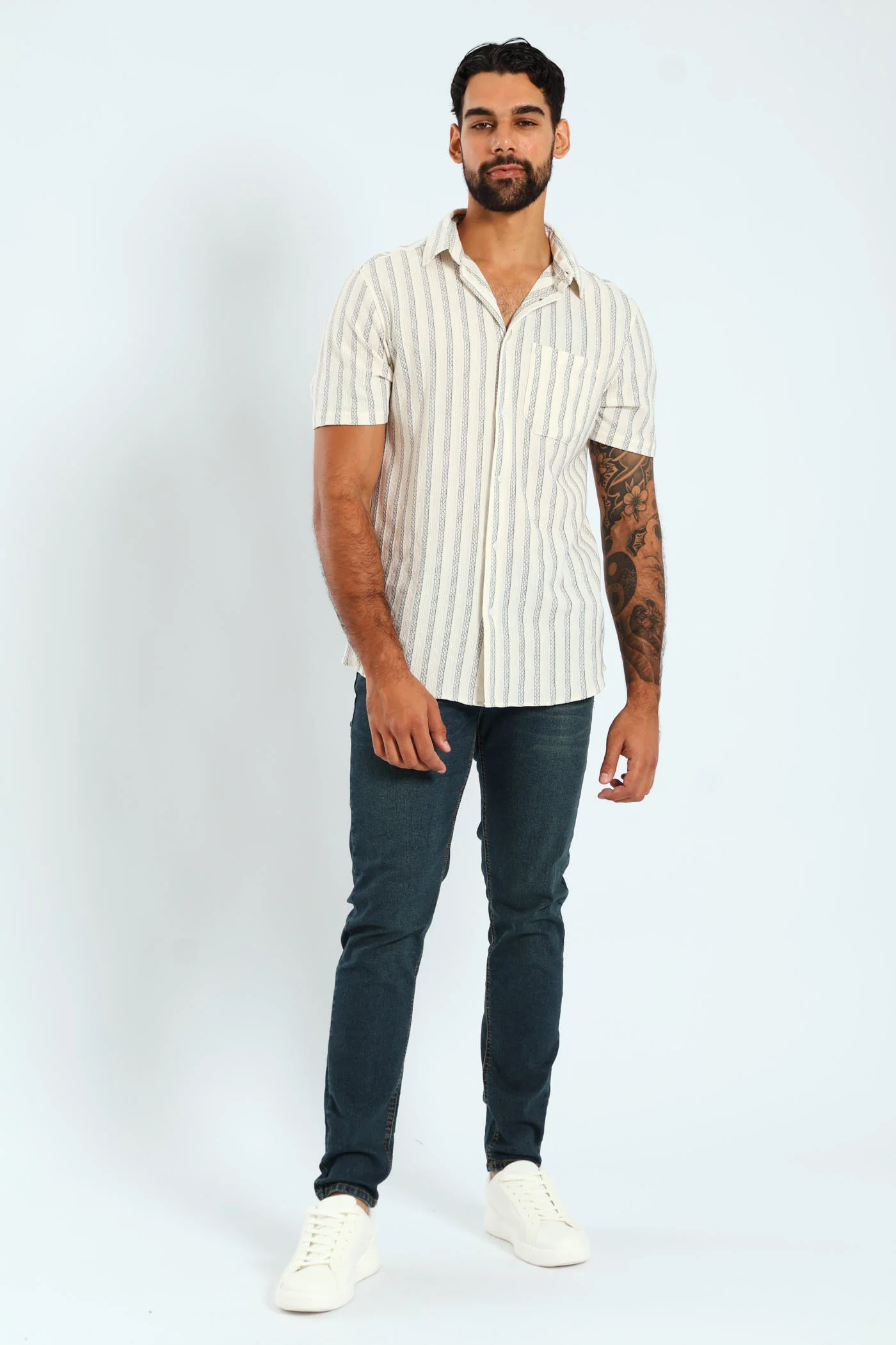 Surf Int Stripe Shirt - Ecru - Image 2