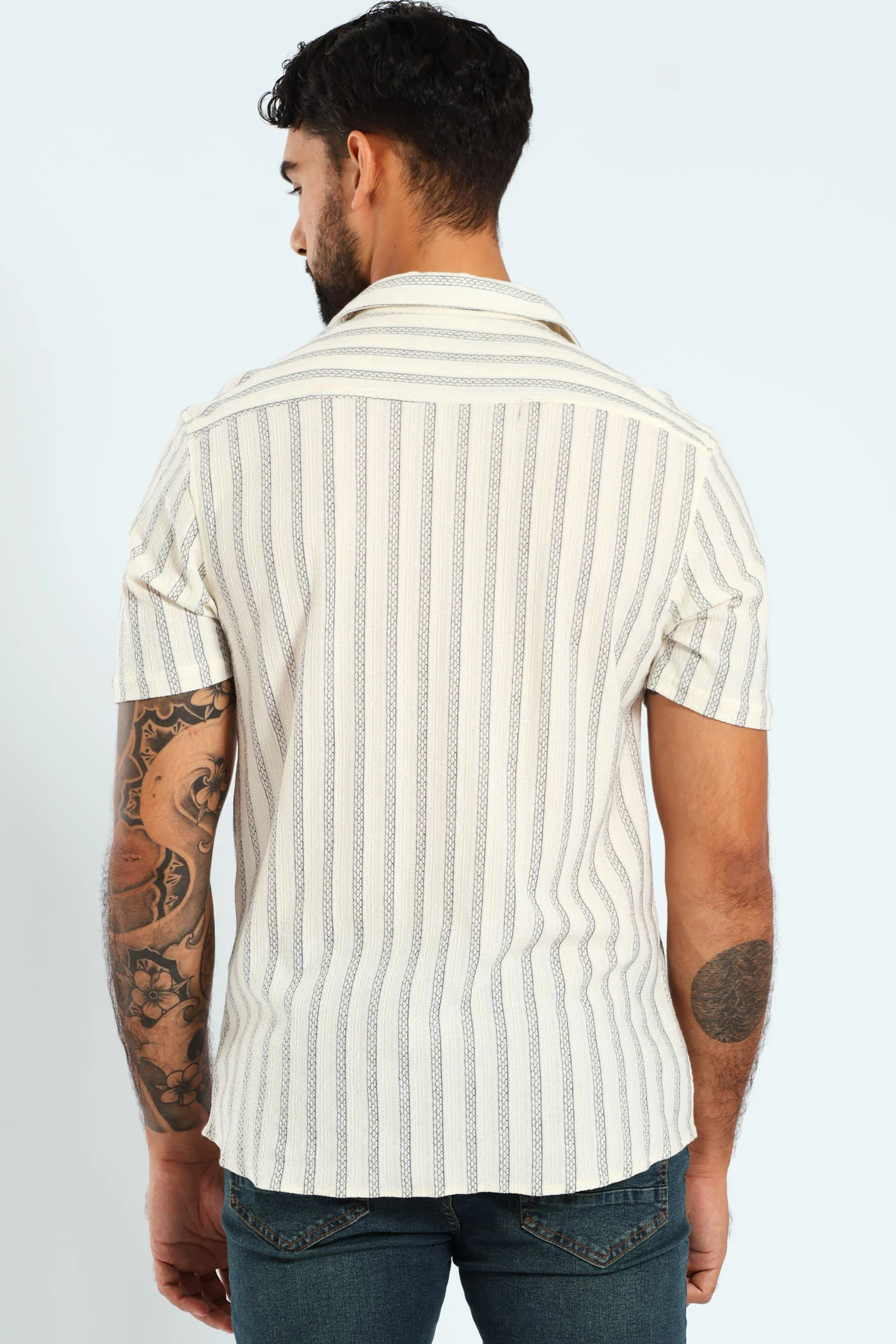 Surf Int Stripe Shirt - Ecru - Image 3