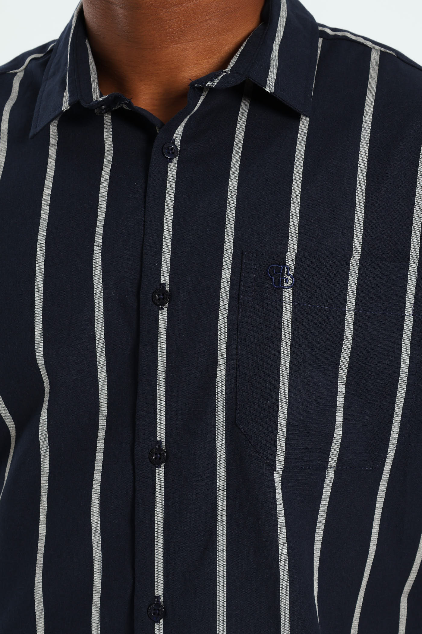 Surf Int Stripe Shirt - Navy - Image 2