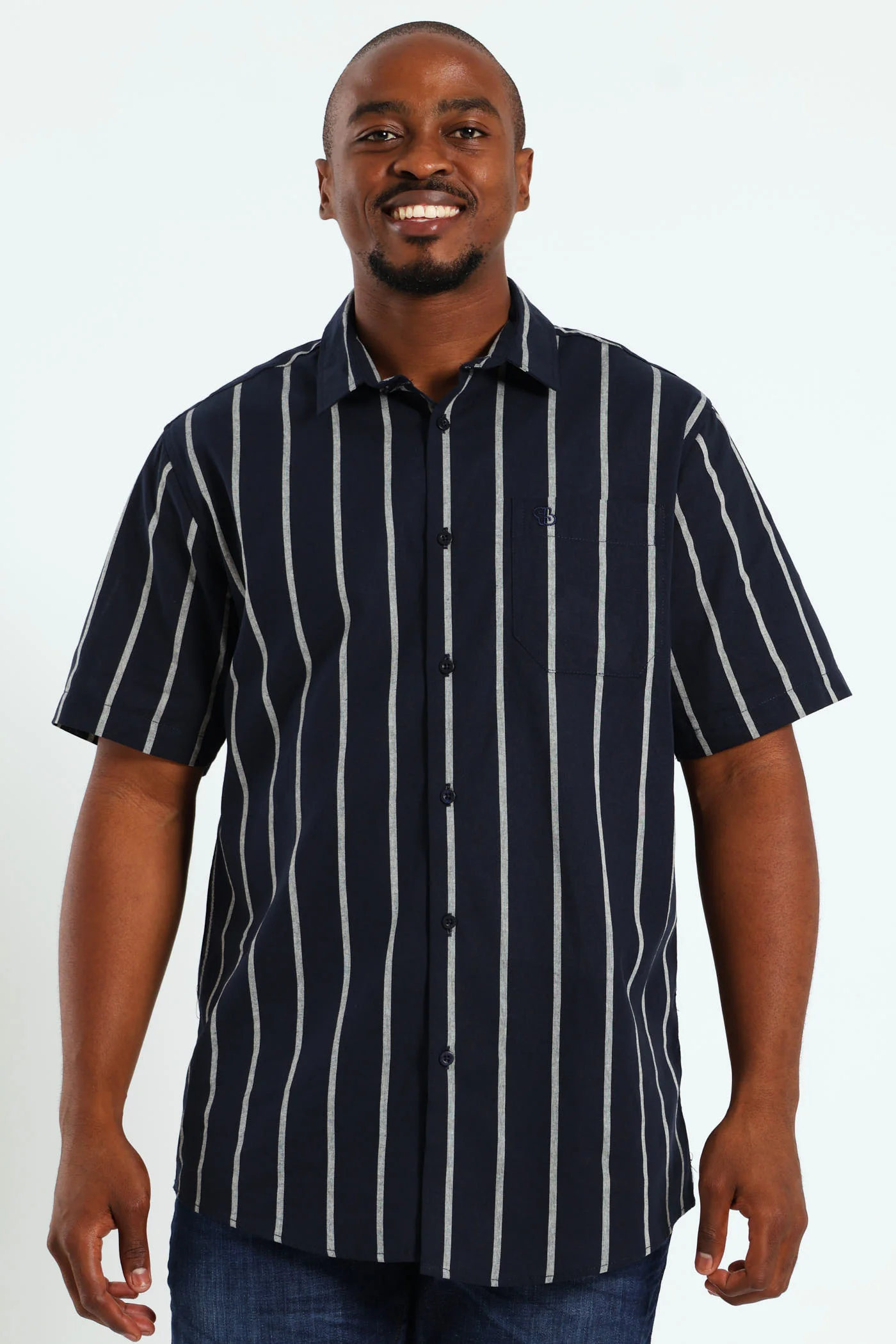 Surf Int Stripe Shirt - Navy - Image 4