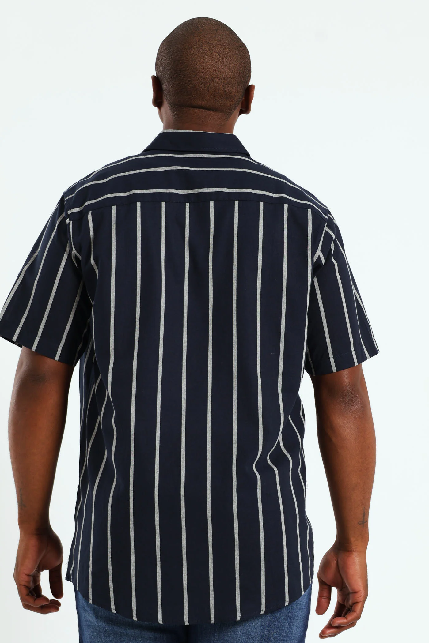 Surf Int Stripe Shirt - Navy - Image 5