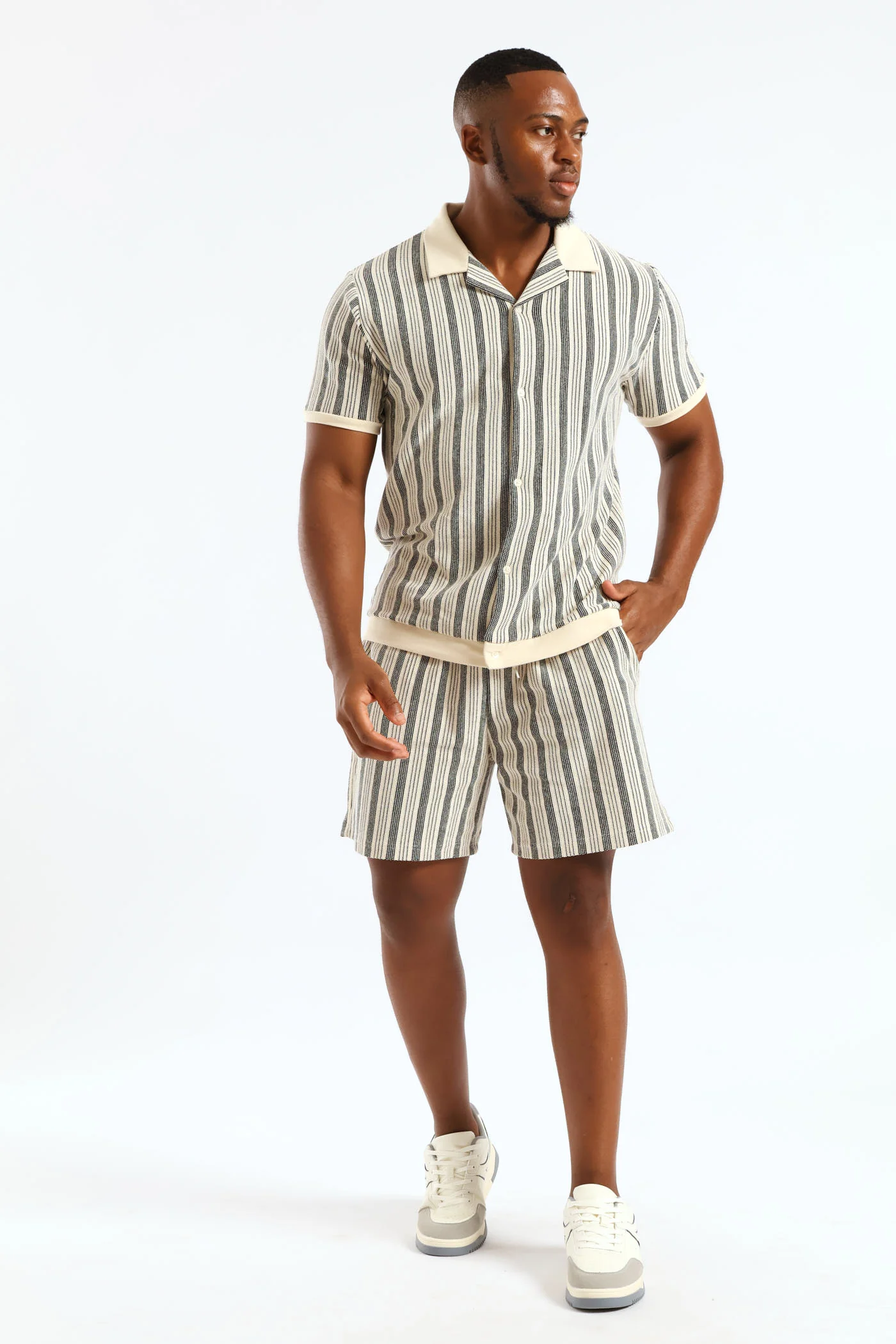 Surf Int Stripe Shirt - Off White - Image 2