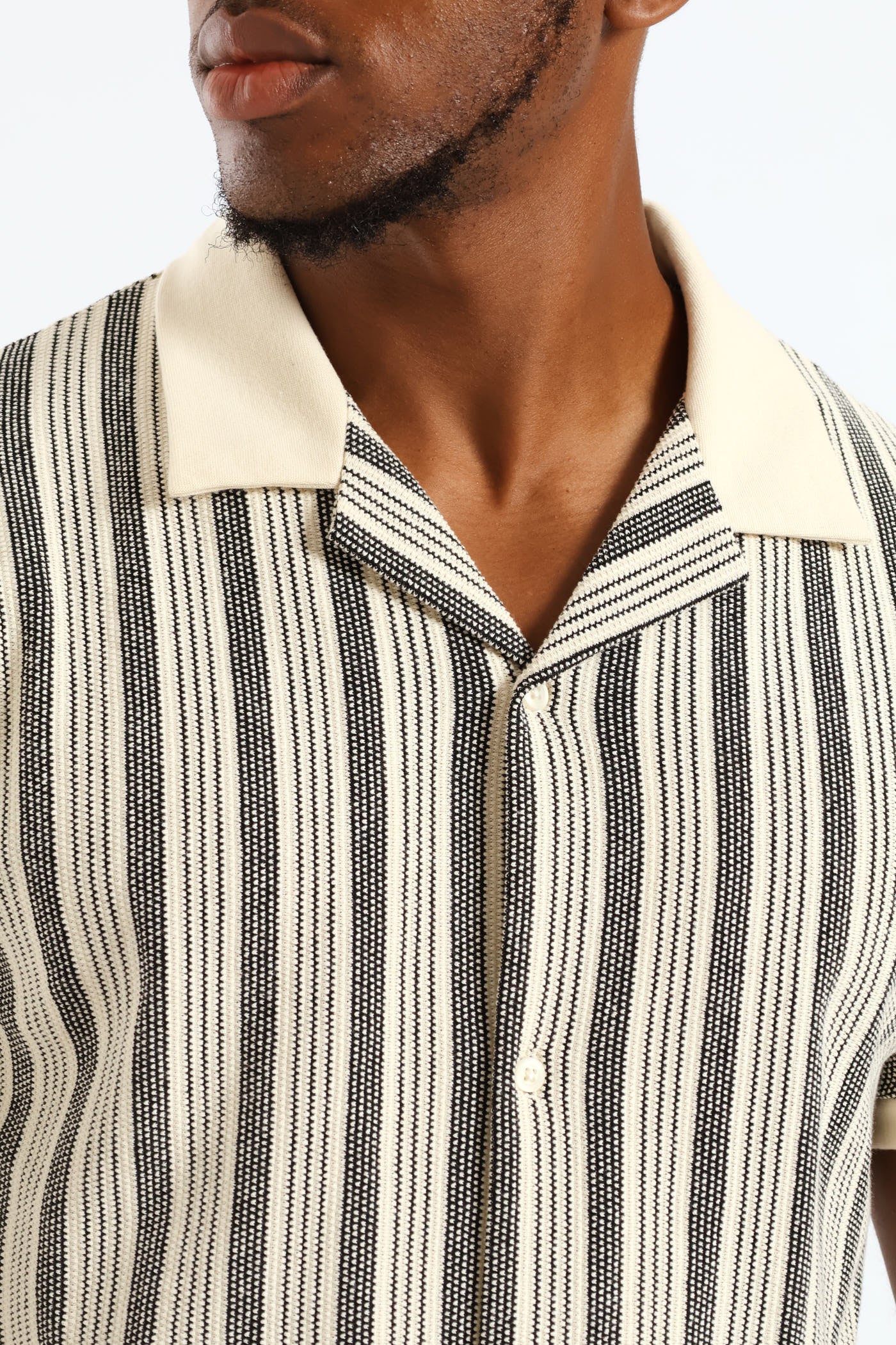 Surf Int Stripe Shirt - Off White - Image 5