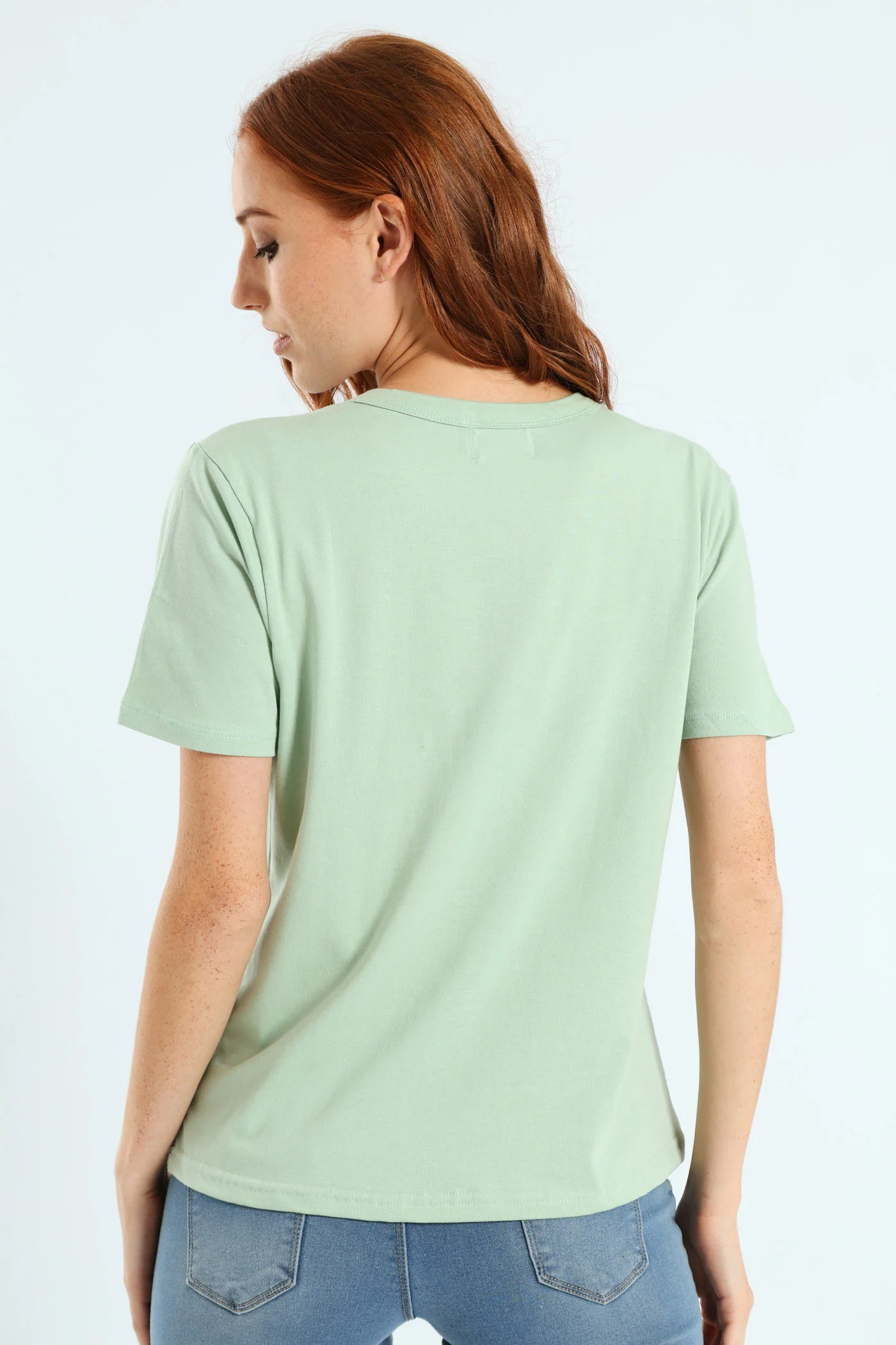 Surf Logo Tee - Sage - Image 4