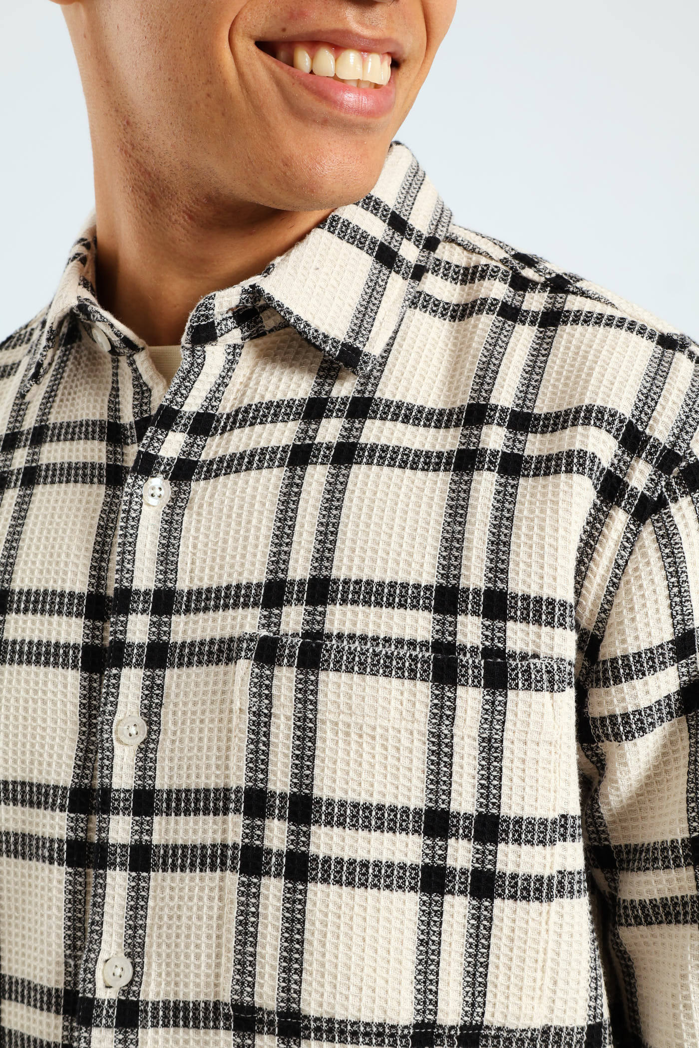 Surface Int Check Shirt - Stone - Image 2