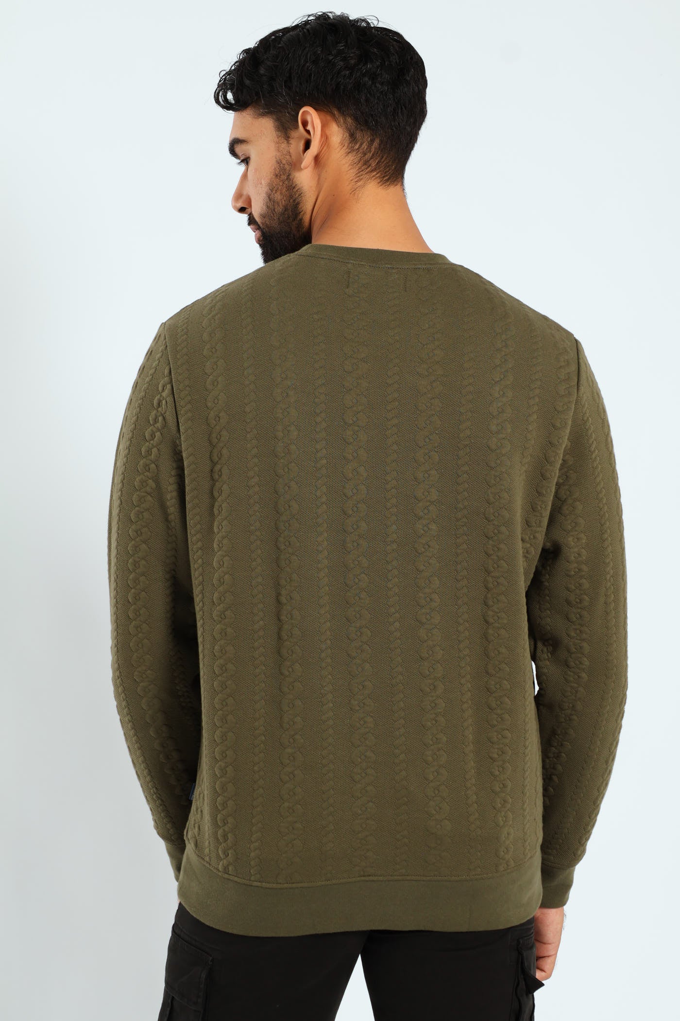 Surface Interest Crew Sweat Top - Fatigue - Image 2