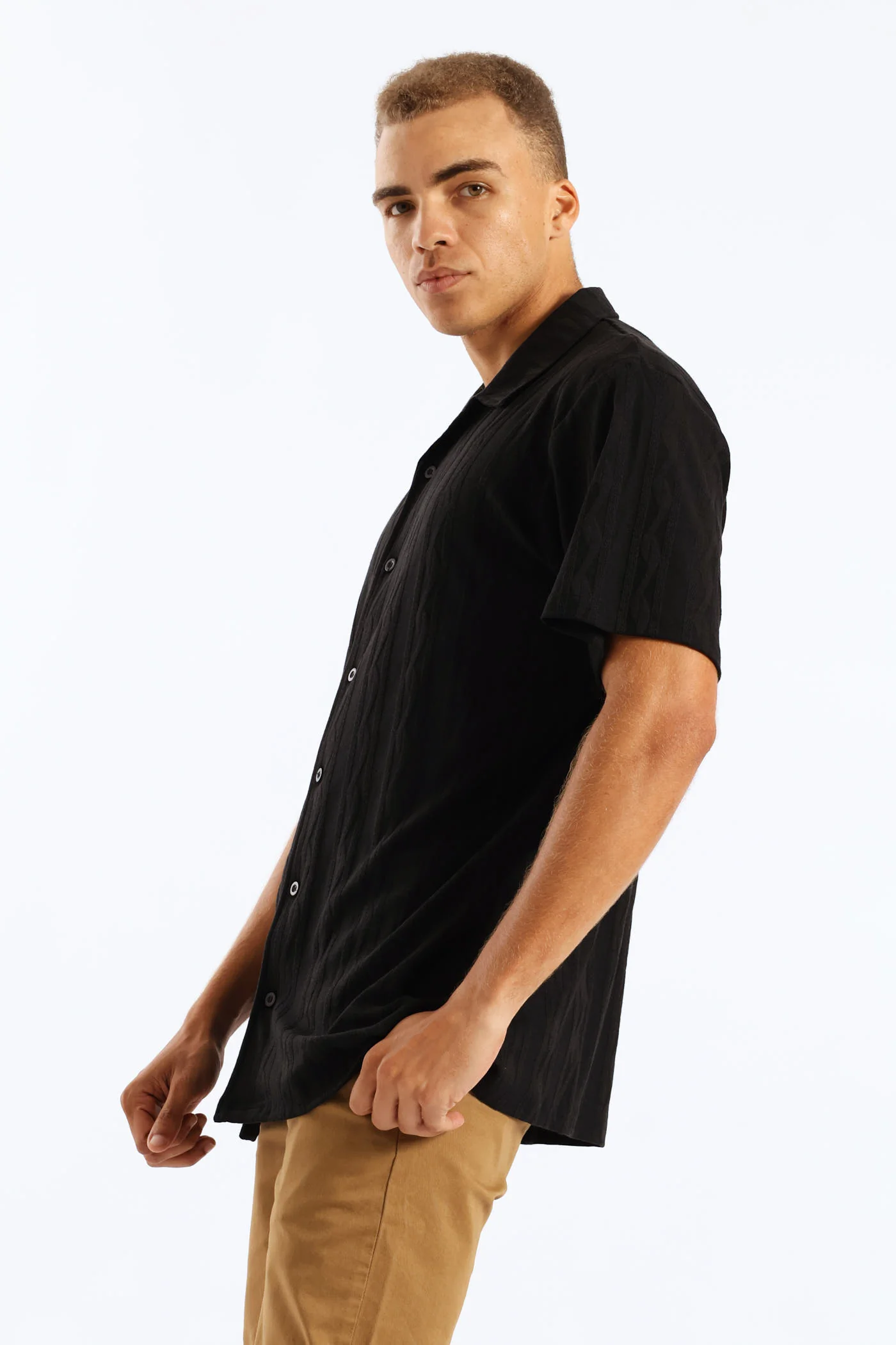 Surface Interest Shirt - Black - Image 3