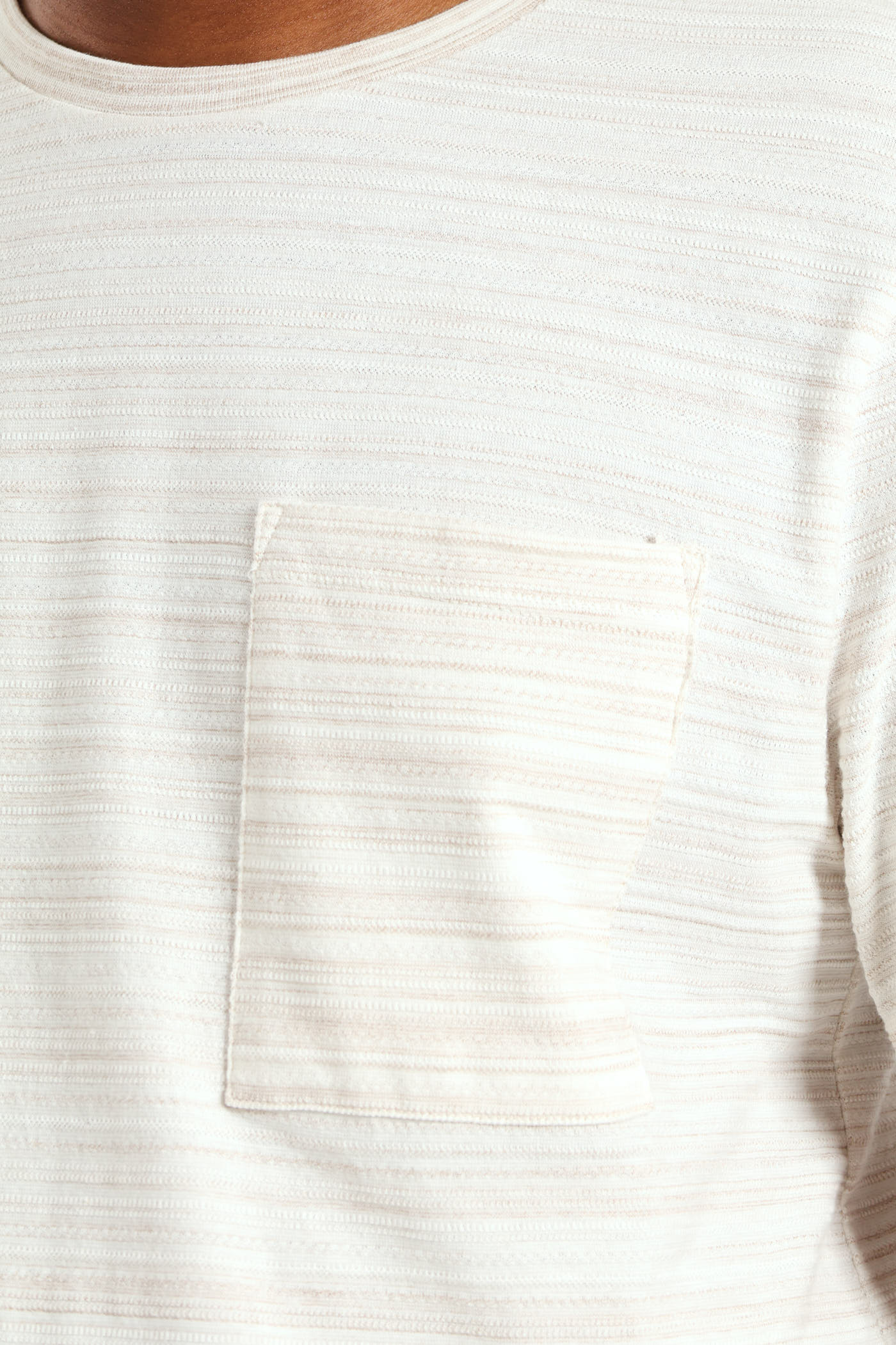 Surface Interest Tee & Shorts PJ Set - Beige - Image 4